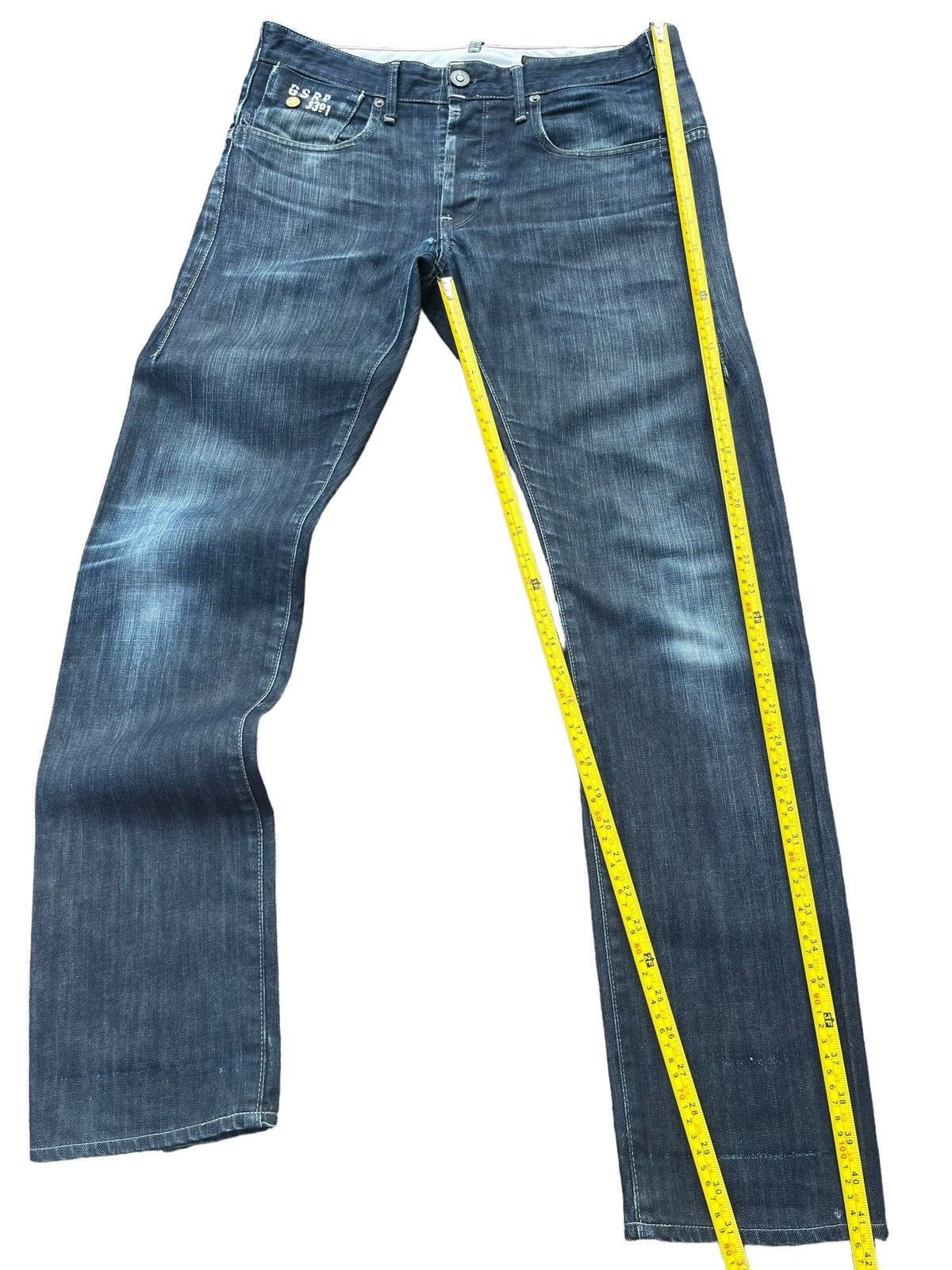G-Star × Hypebeast Vintage G Star Raw 3301 Blade Navy Washed Buttonfly Jeans Size US 32 / EU 48 - 16 Thumbnail
