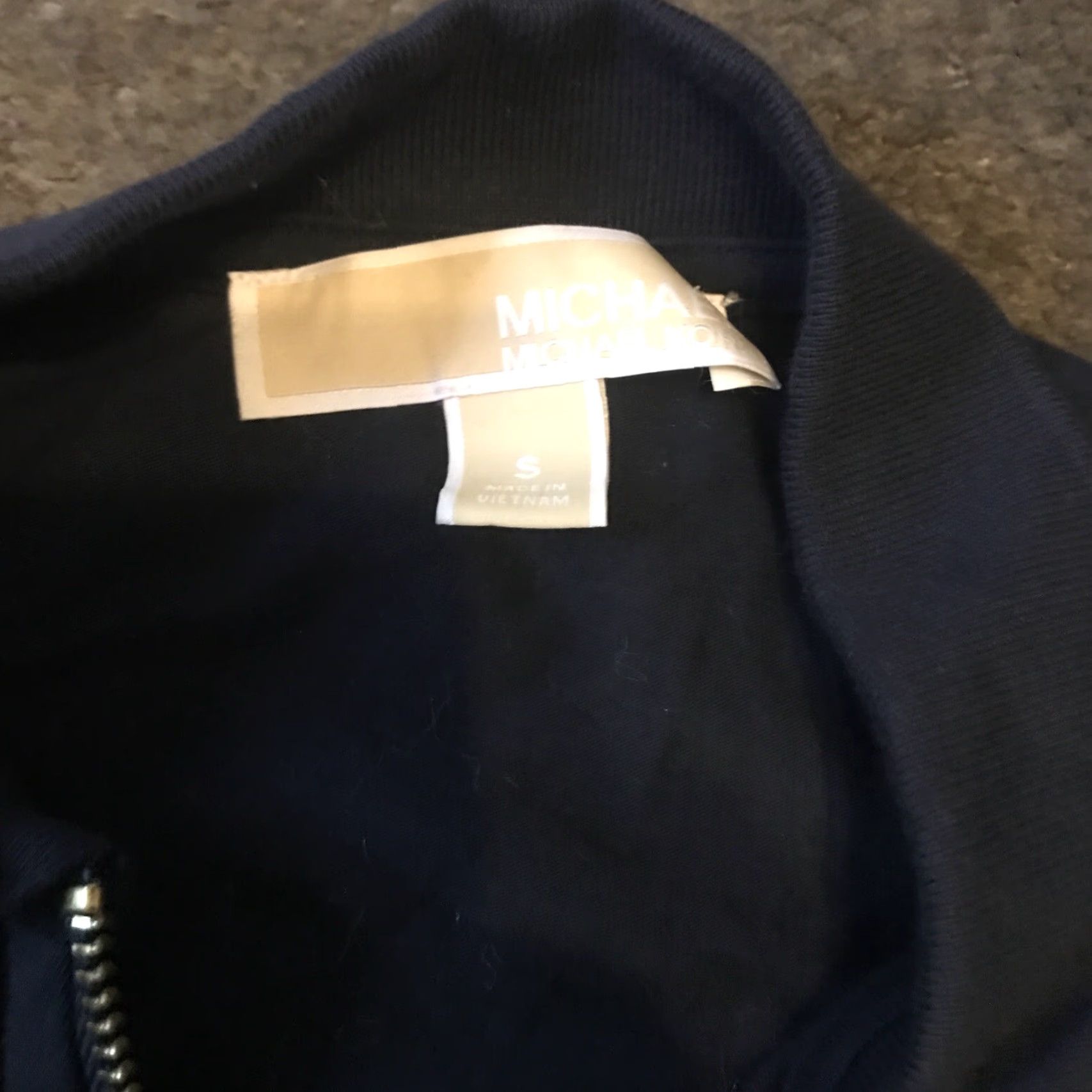 Michael Kors Michael Kors Womens Shirt Polo S Blue Half Zipper Womens S Blue Polo Zipper Size S / US 4 / IT 40 - 4 Thumbnail