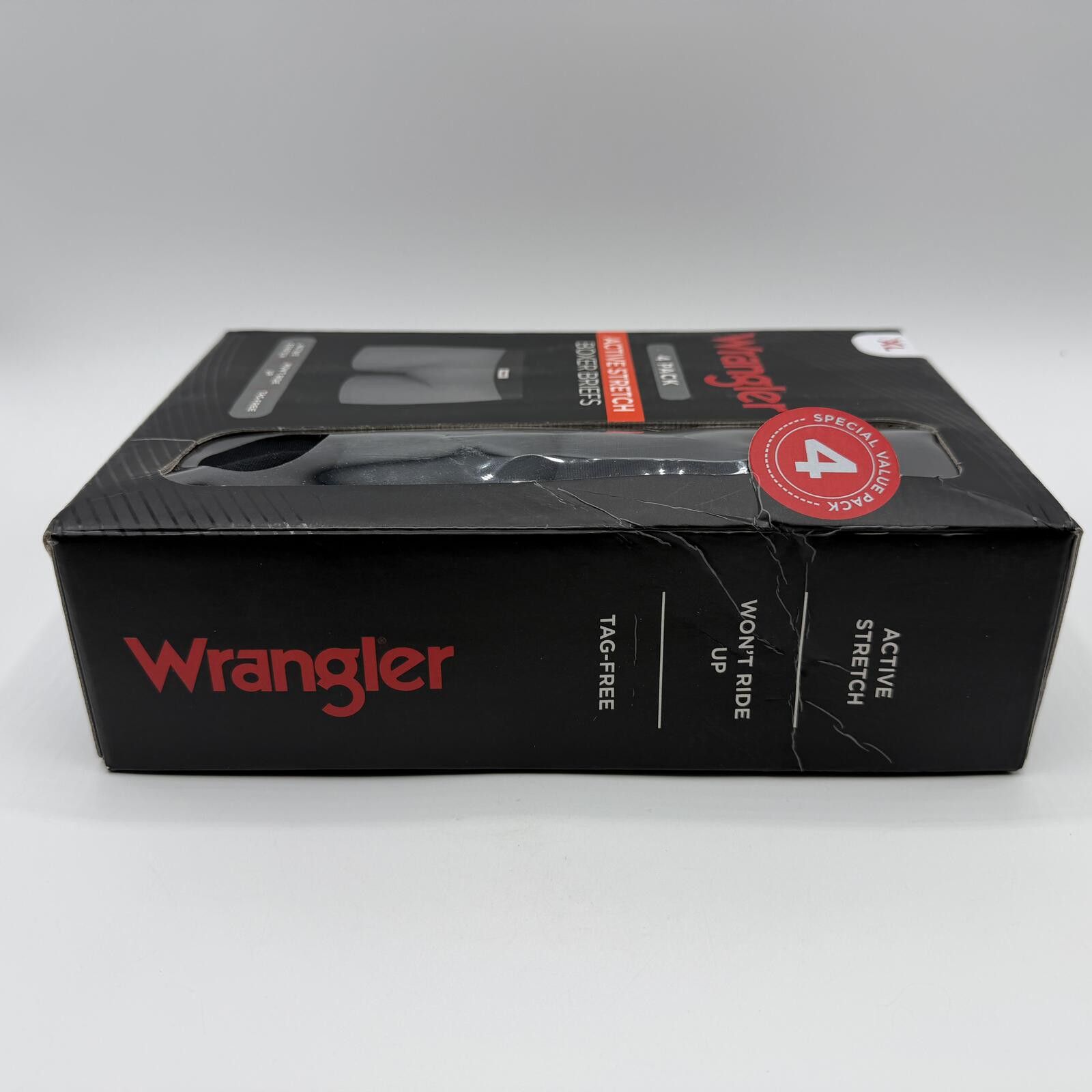 Wrangler Wrangler Men's Boxer Briefs 4 Pack Size X-Large XL Stretch Size ONE SIZE - 4 Thumbnail