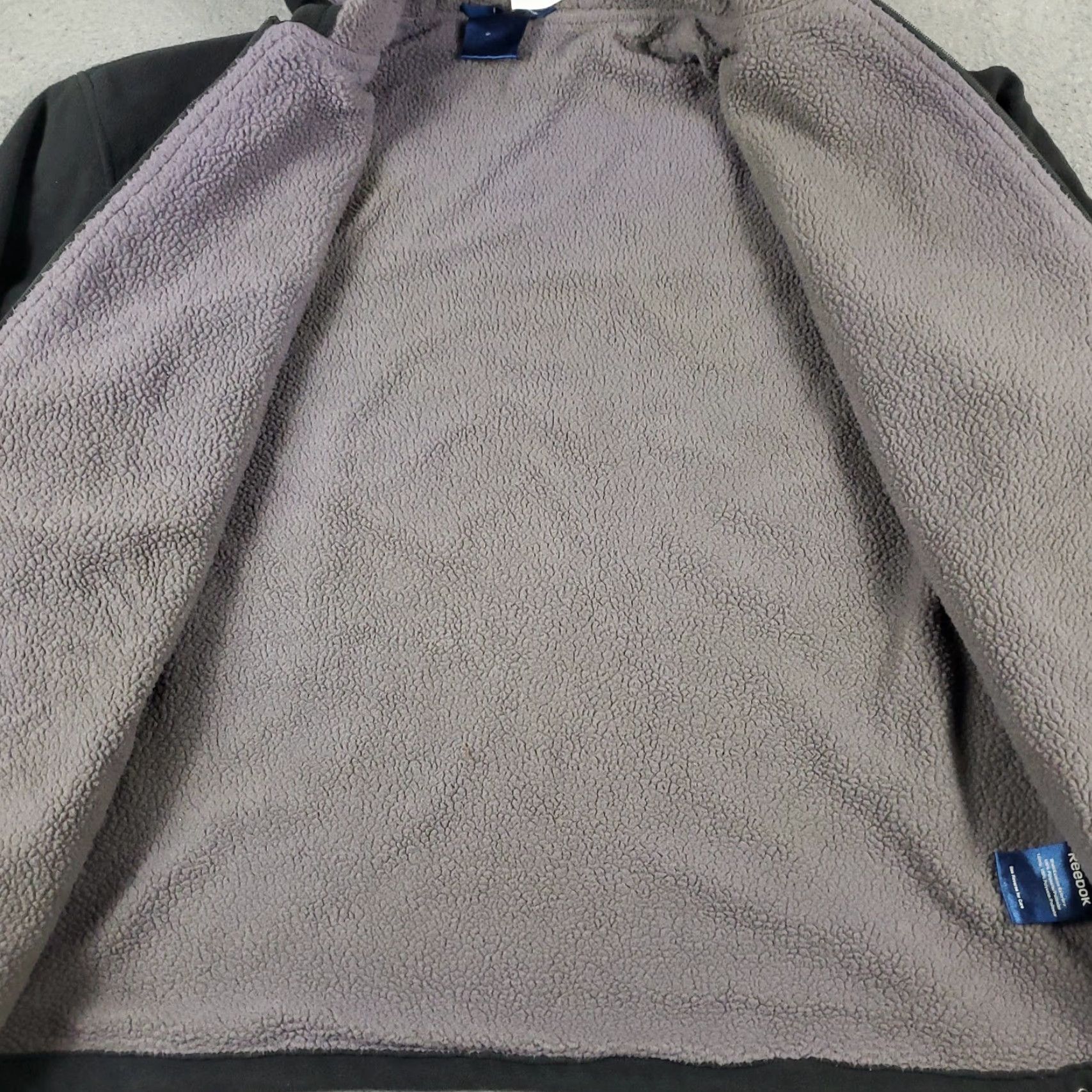 Reebok VINTAGE Reebok Hoodie Mens Large Gray Fleece Full Zip Up Pullover Sports Active Casual Size US XXL / EU 58 / 5 - 5 Thumbnail