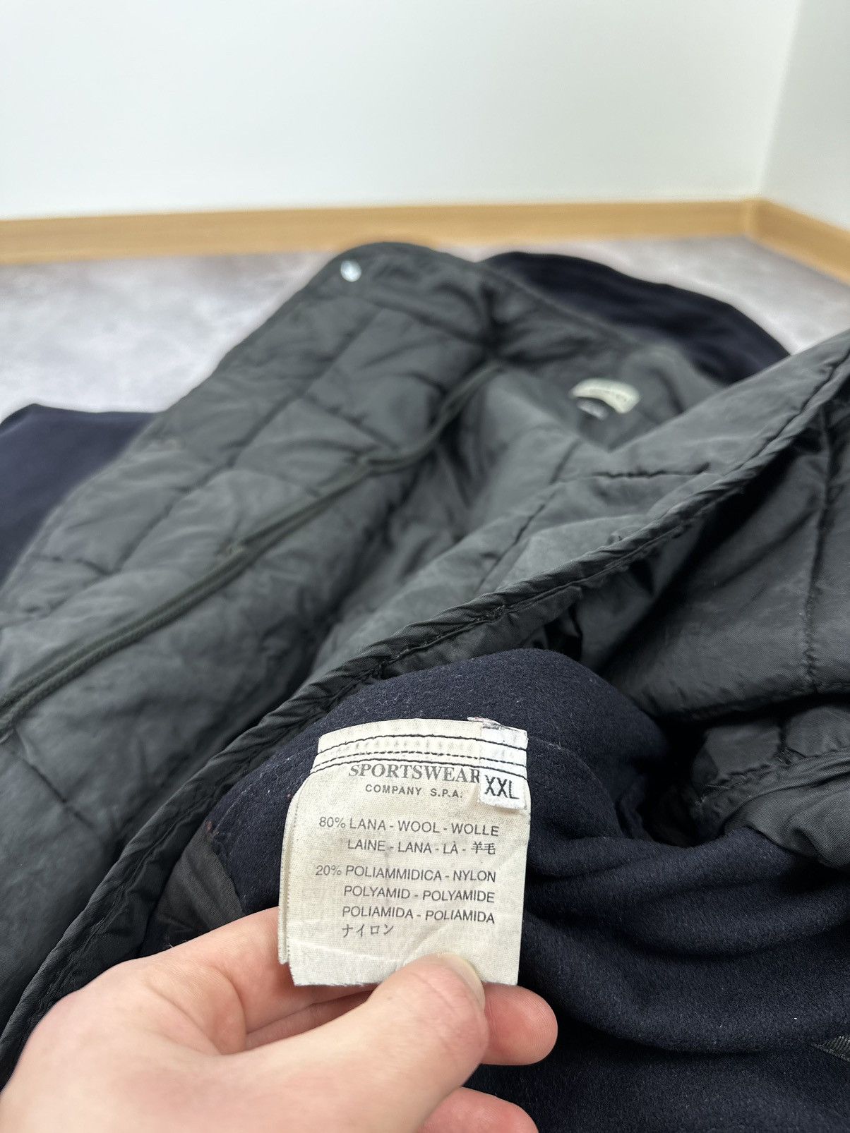 Massimo Osti Vintage 1998 Stone Island Archival Wool Hooded Long Coat Size US XL / EU 56 / 4 - 24 Thumbnail