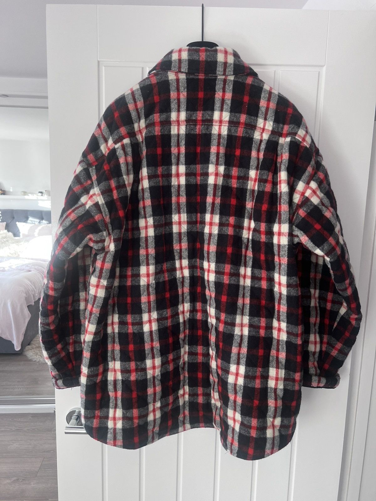 Balenciaga Balenciaga Oversized Quilted Checked Coat Size US S / EU 44-46 / 1 - 2 Thumbnail