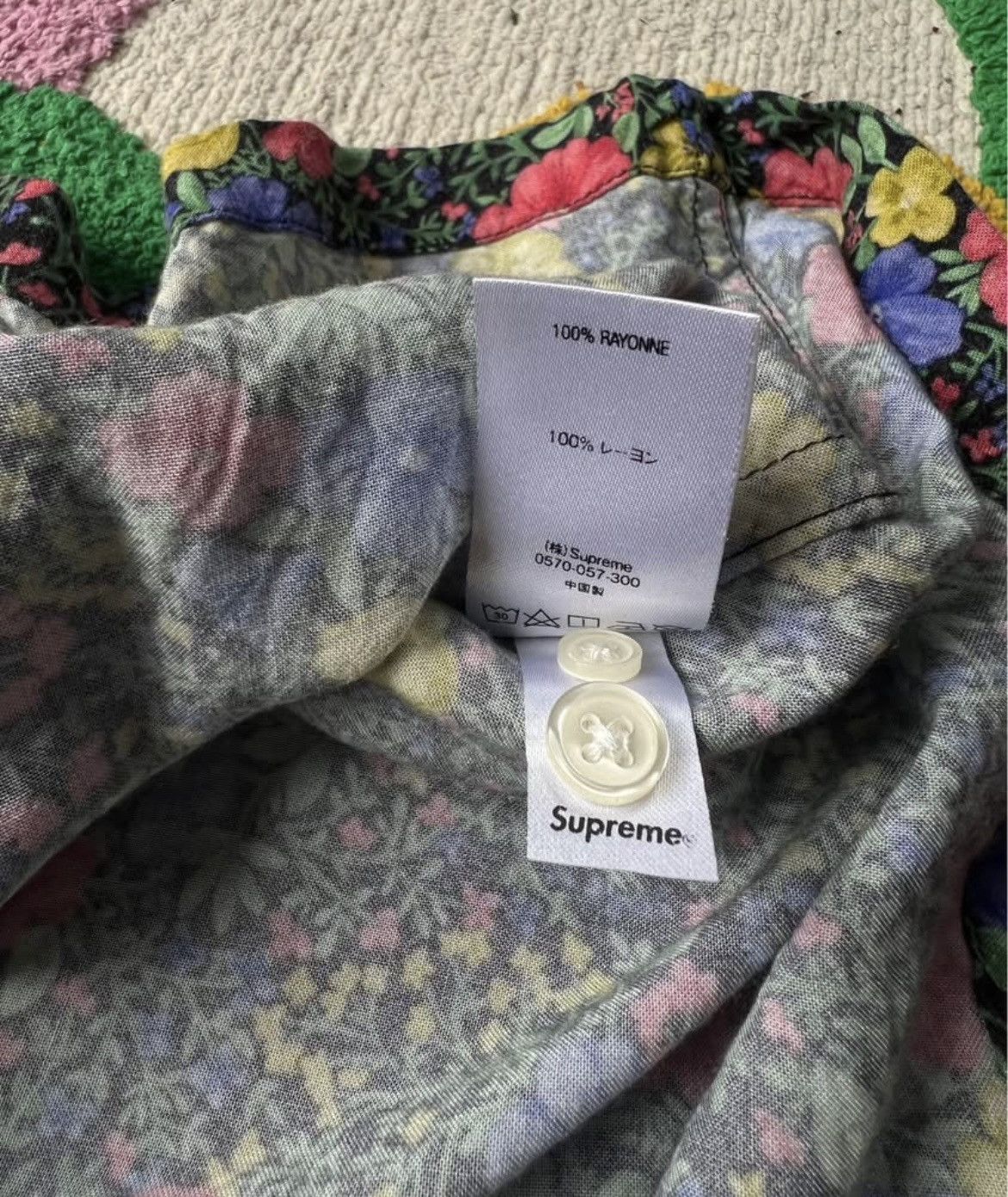 Supreme Mini Floral Rayon Shirt Size US L / EU 52-54 / 3 - 6 Thumbnail