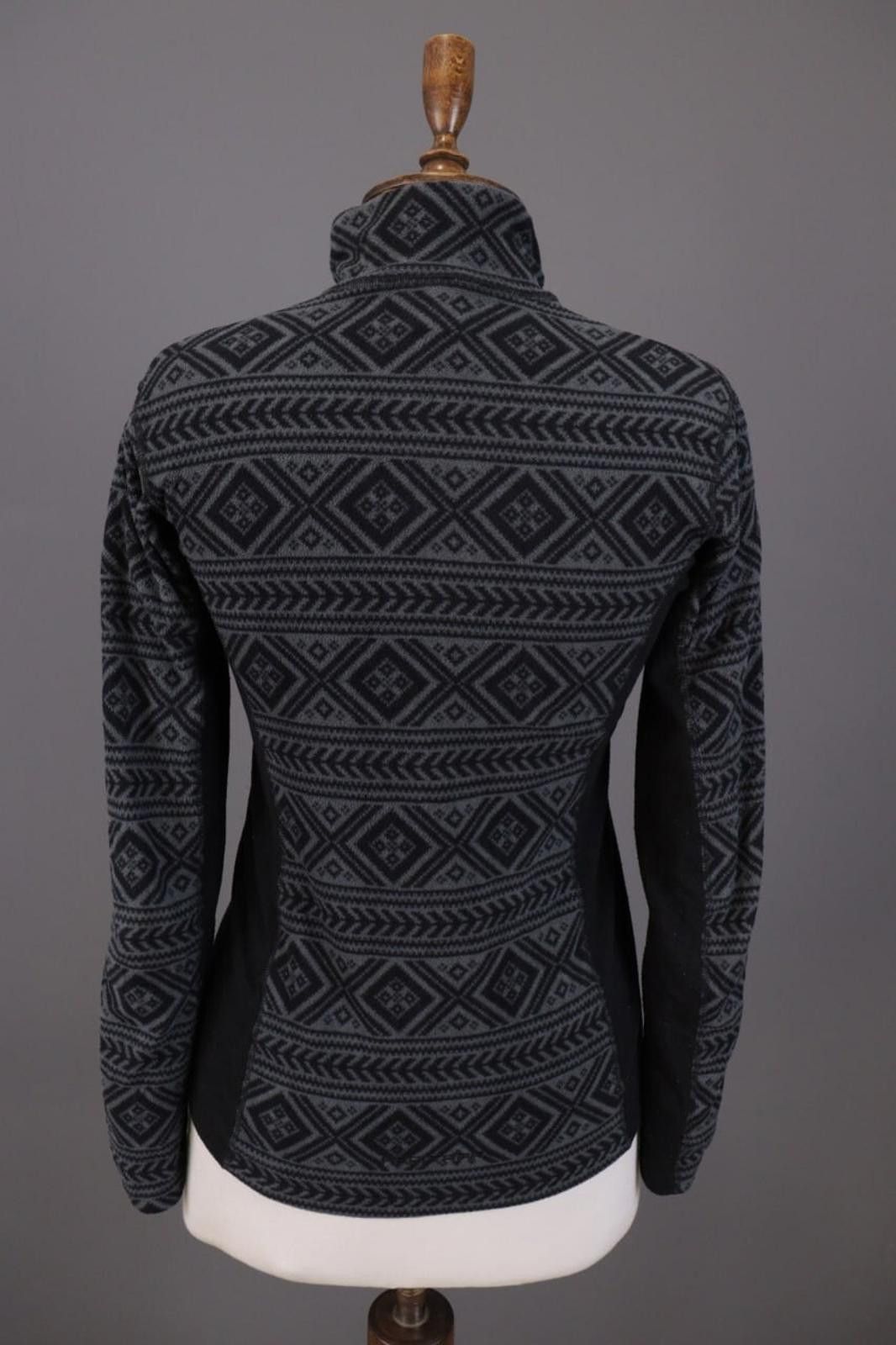 Designer Kari Traa Gray Nordic Fair Isle Full Zip Jacket Size S Size S / US 4 / IT 40 - 7 Thumbnail
