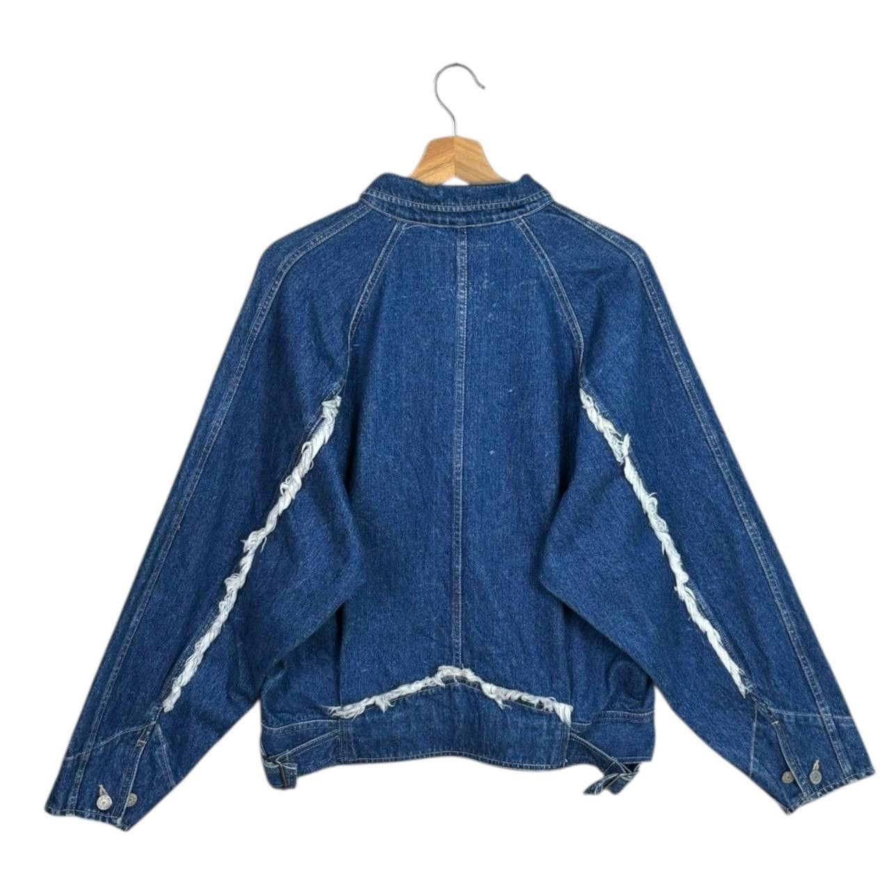 Japanese Brand Vintage Frankie 3052 Japanese Denim Flag Jacket Raglan Size US L / EU 52-54 / 3 - 2 Thumbnail