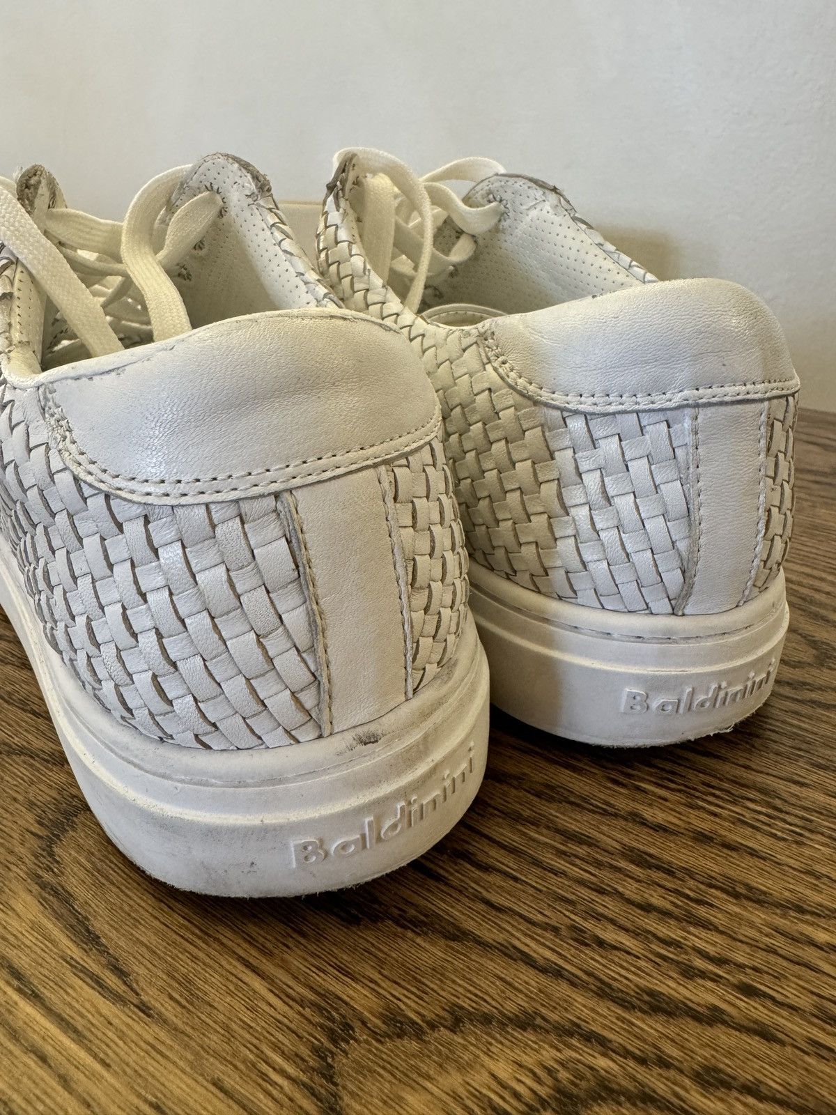 Baldinini Baldinini - Leather Woven Italian Designer Trainers Size US 10 / EU 43 - 4 Thumbnail