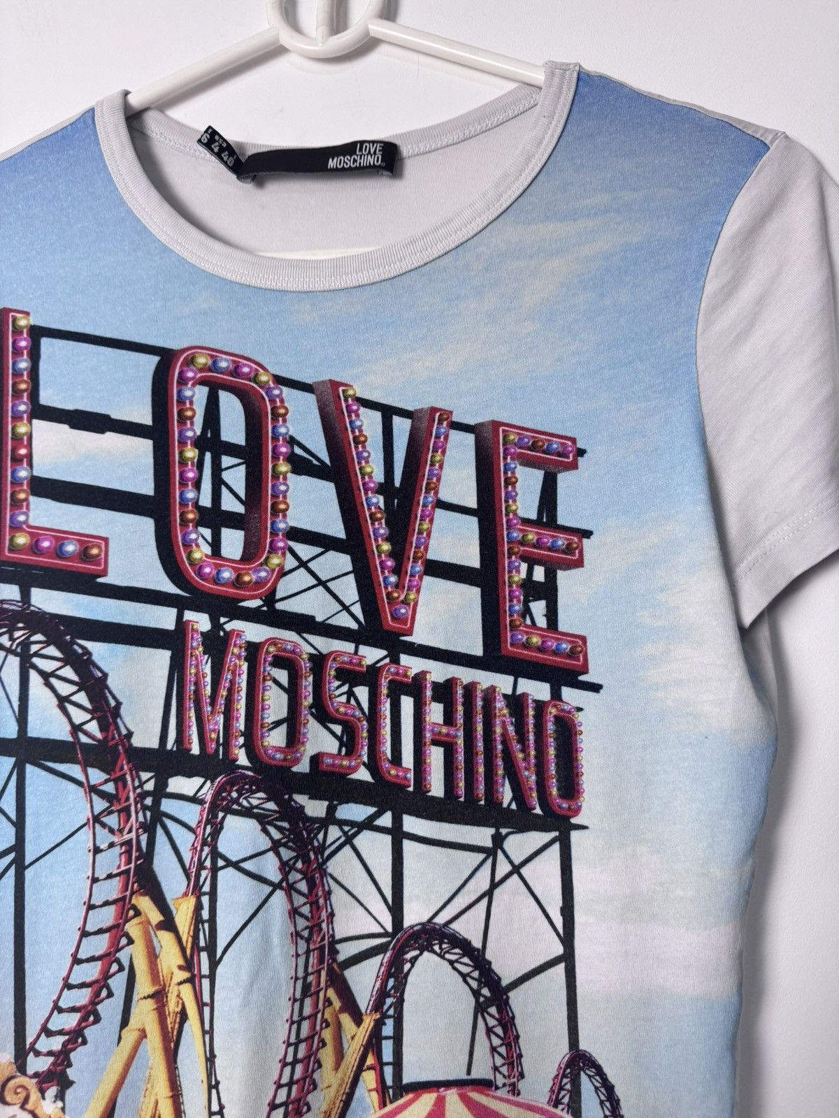 Moschino Moschino Rollercoaster Graphic Tee Y2K Style Archive 00s Size S / US 4 / IT 40 - 6 Thumbnail