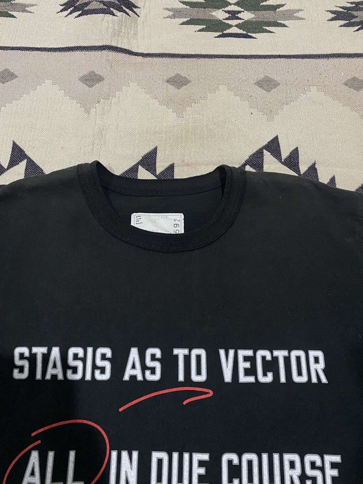 Sacai SS18 SACAI X LAWRENCE WEINER SPELLOUT TSHIRT Size US L / EU 52-54 / 3 - 6 Thumbnail