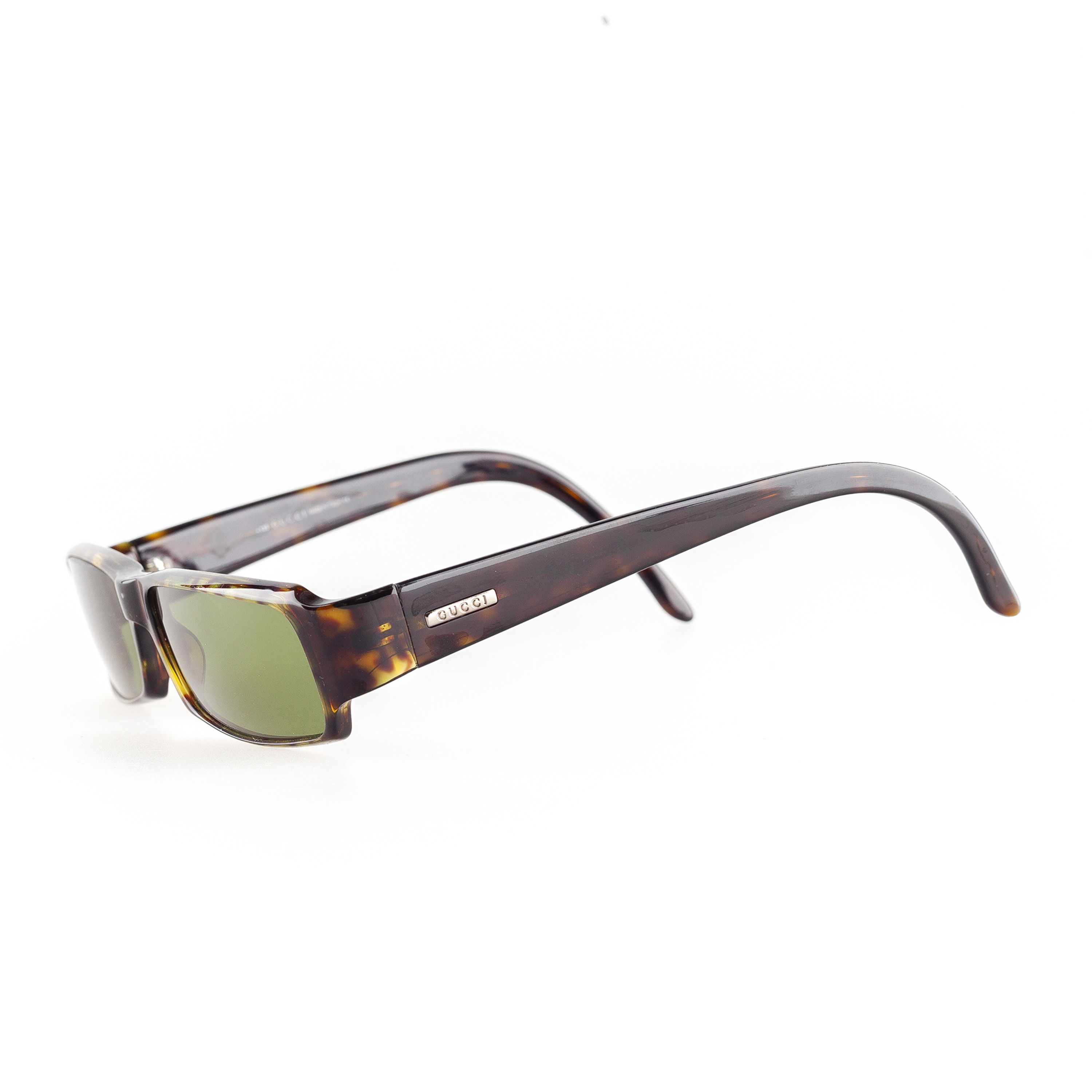 Gucci Gucci gg 1438/N/S 086 Brown Rectangle Vintage Sunglasses Size ONE SIZE - 3 Thumbnail