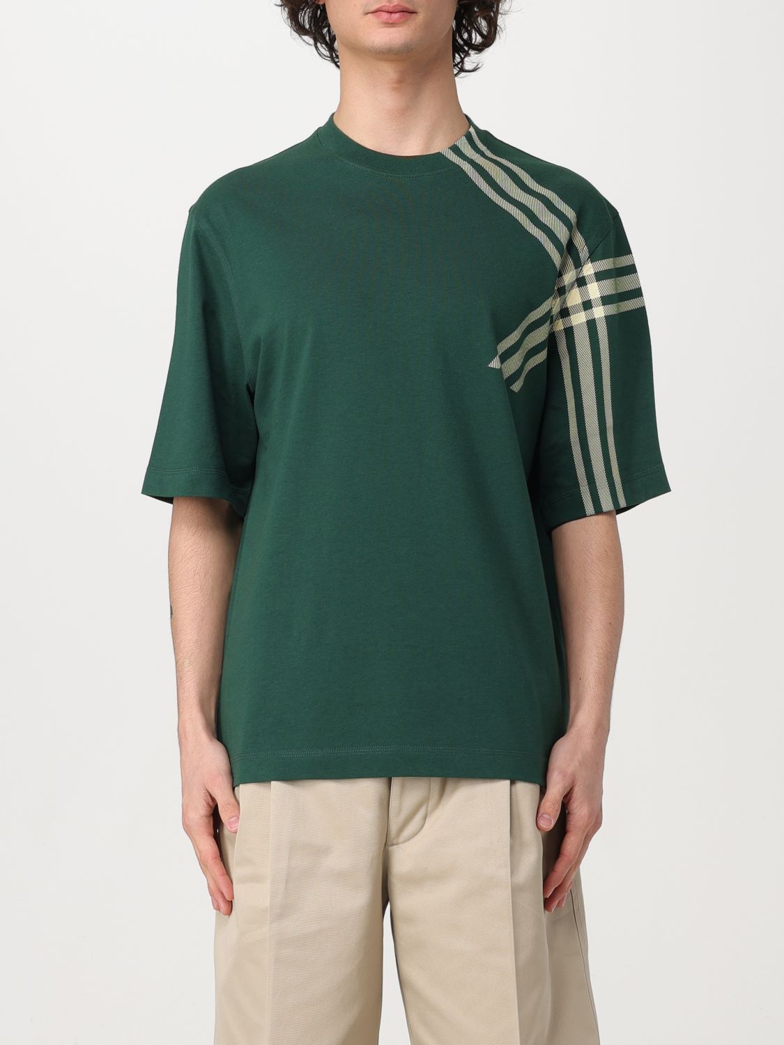 Image of Burberry T-Shirt Men Green (Size XL)