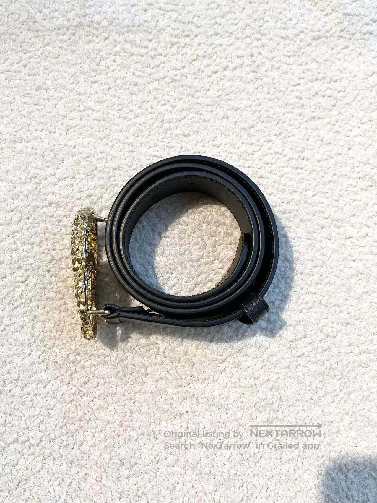 Gucci Guicci Size 80 Spiral pattern double G belt| Size ONE SIZE - 2 Thumbnail