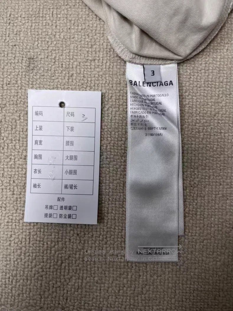 Balenciaga Balenciaga Alphabet Logo Printed Crew Neck Short Sleeve T- Size US L / EU 52-54 / 3 - 4 Thumbnail