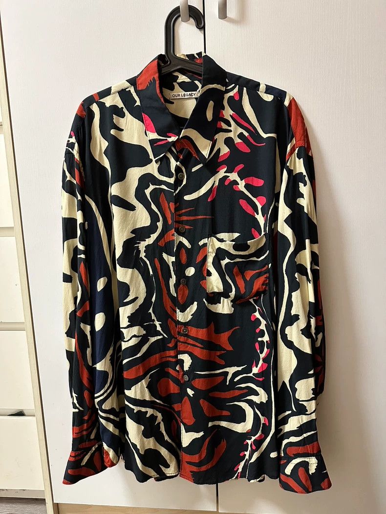 Our Legacy Our Legacy size50 A long-sleeved floral shirt Size US M / EU 48-50 / 2 - 2 Thumbnail