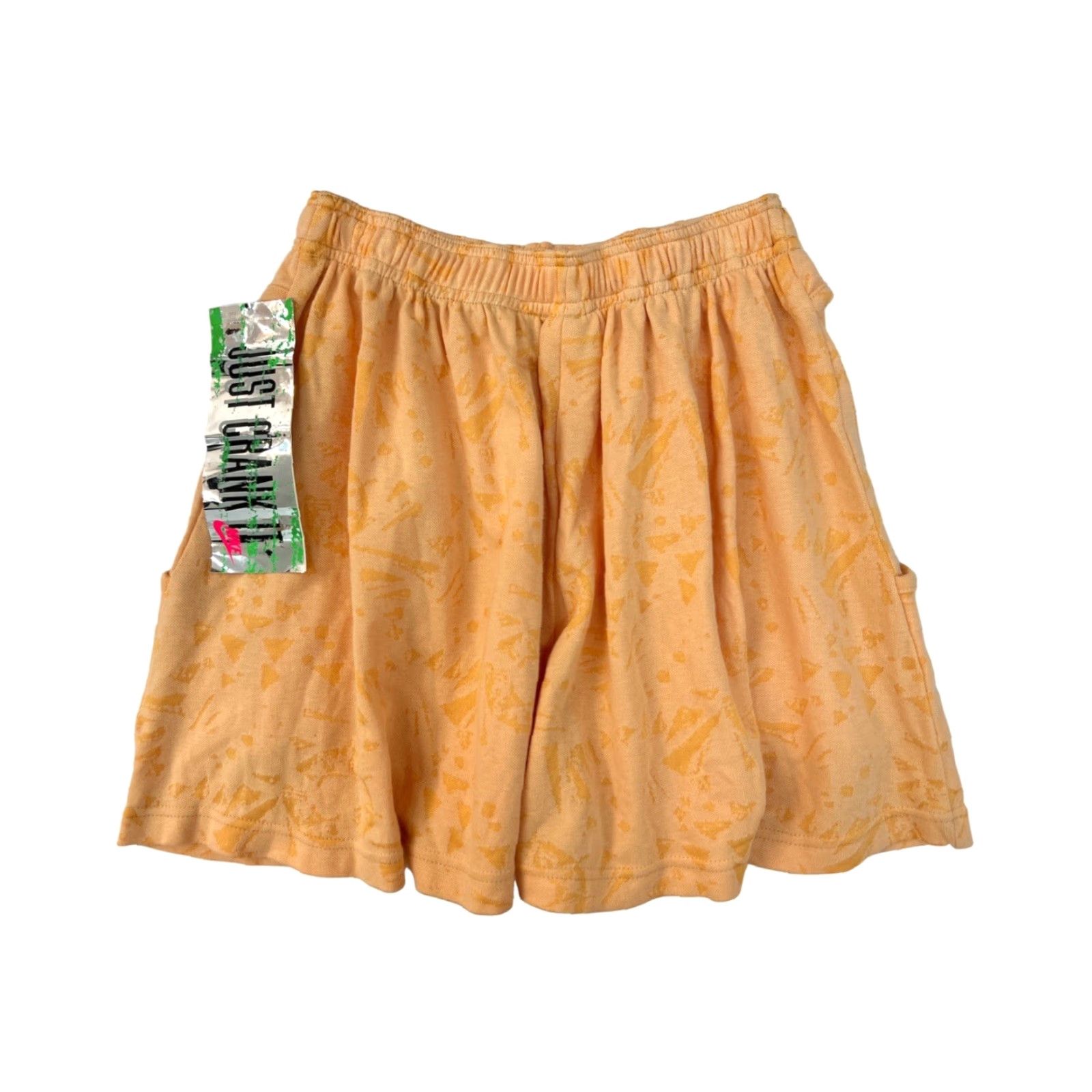 Nike VINTAGE Nike Shorts Womens M Deadstock NWT 90s Activewear Apricot Orange Embroidered Logo Elastic Waist Side Pockets Size 32" / US 10 / IT 46 - 7 Thumbnail