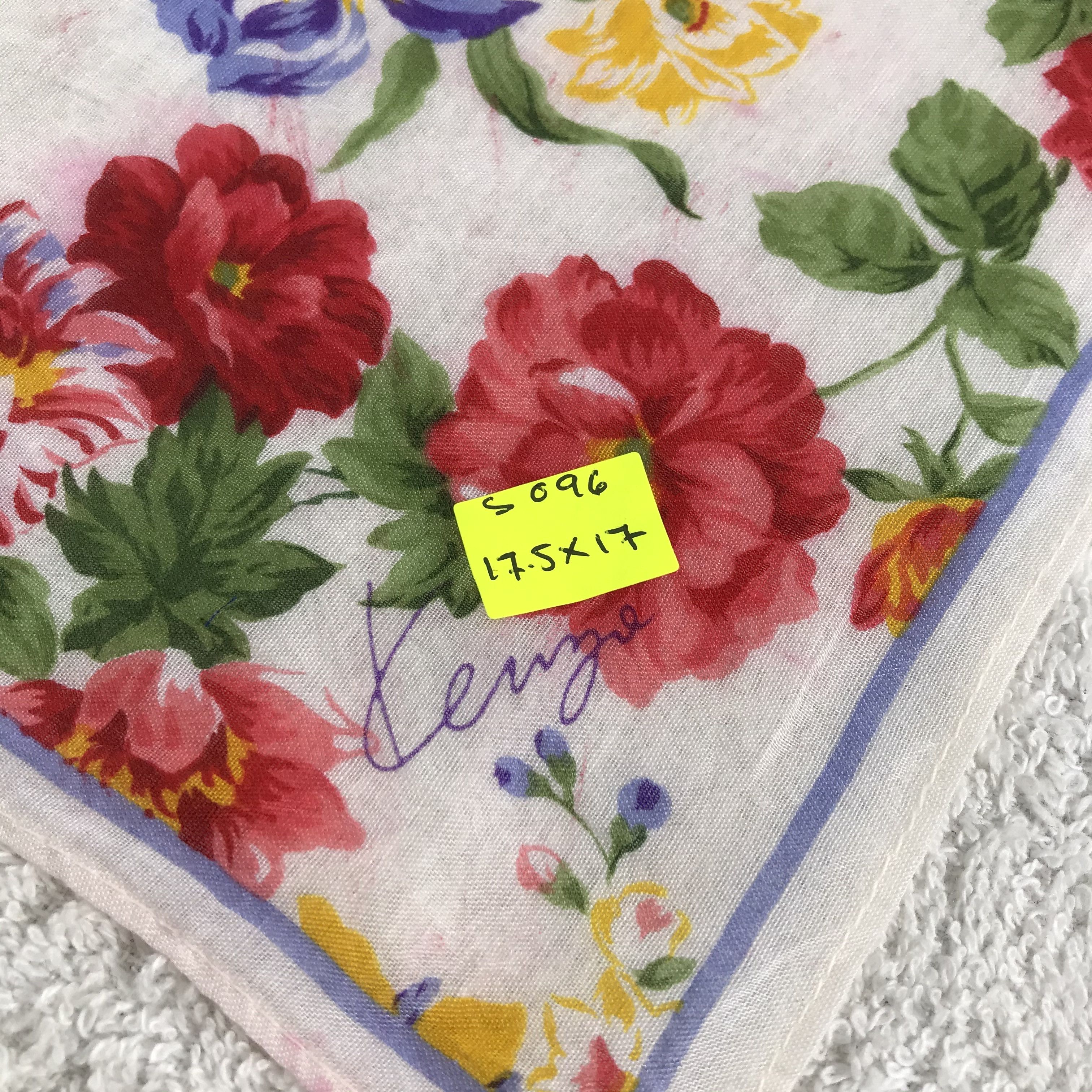 Kenzo × Vintage Kenzo Bandana / Handkerchief / Neckerchief - S096 Size ONE SIZE - 5 Thumbnail