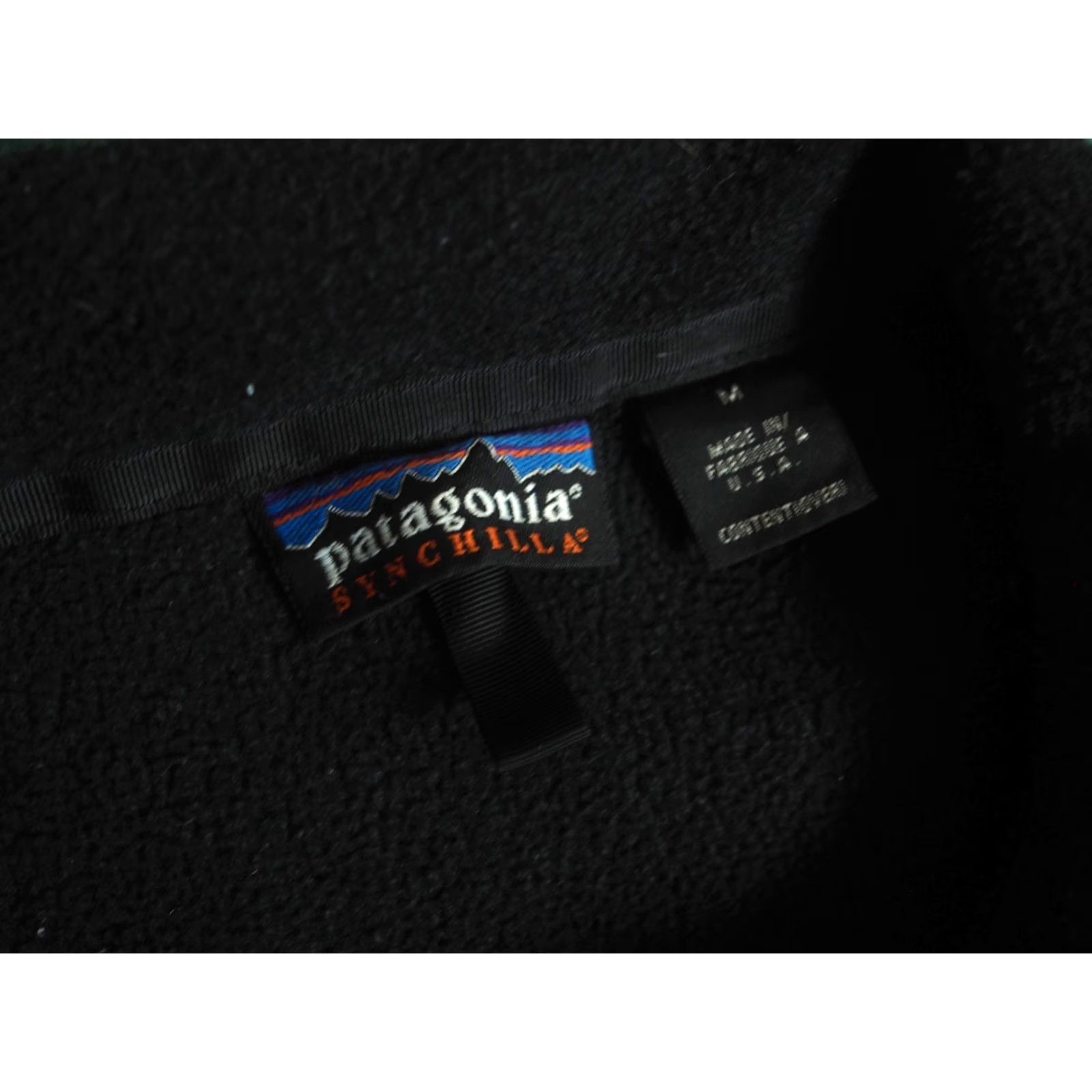 Patagonia VTG Patagonia Synchilla USA 1997 Jacket - Black Fleece Zip Short Outdoor Hiking Mens M Size US M / EU 48-50 / 2 - 5 Thumbnail