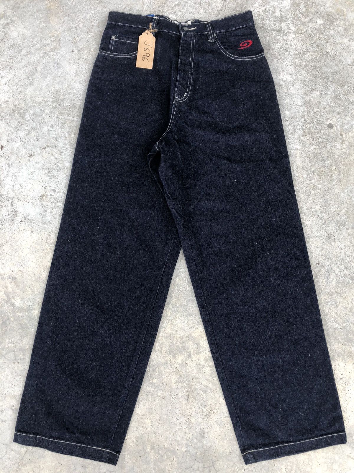Vintage Baggy Jeans Piko Hip Hop Embroidered Logo Size US 31 - 2 Thumbnail