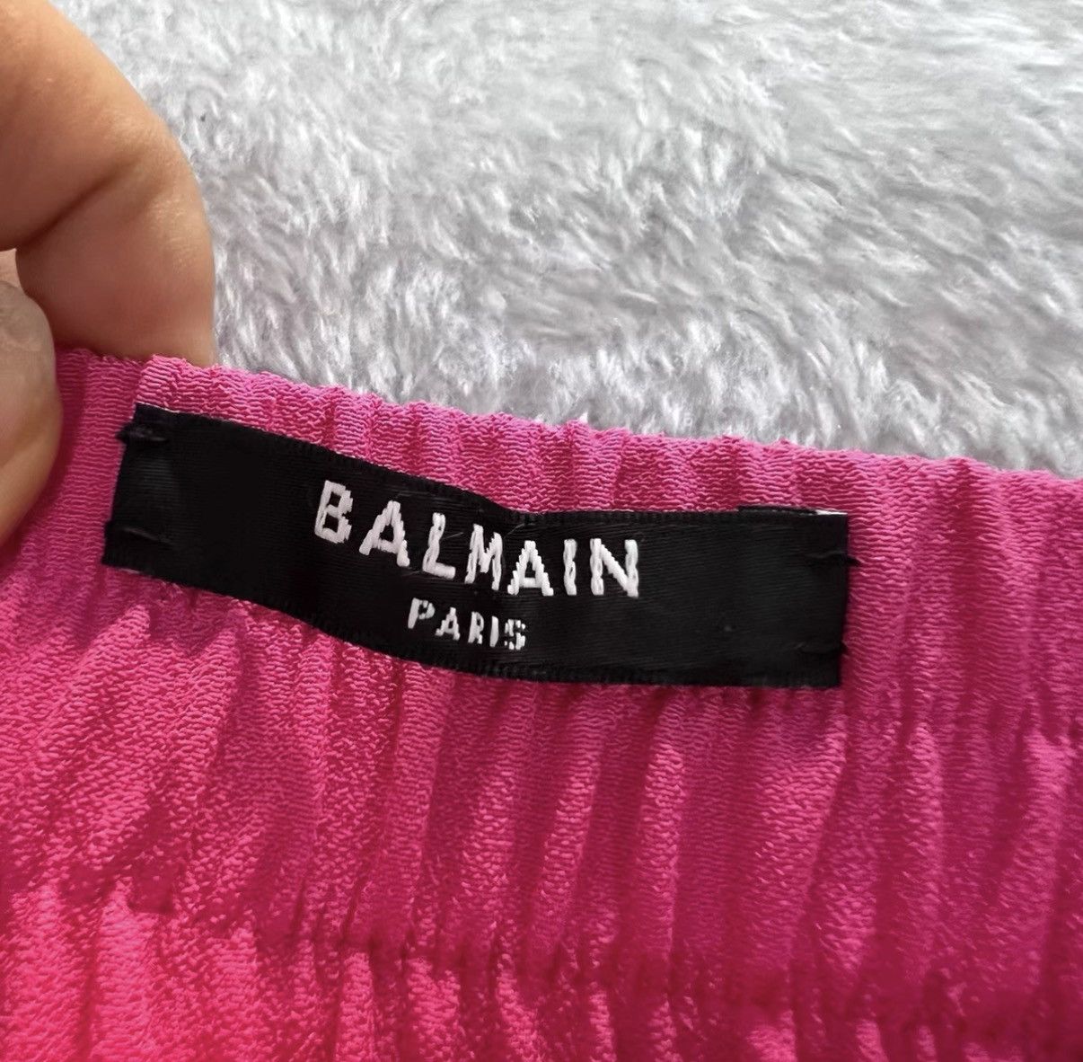 Balmain BALMAIN Pink Draped Crepe Skort J41 Size 25" / US 0 / IT 36 - 3 Thumbnail