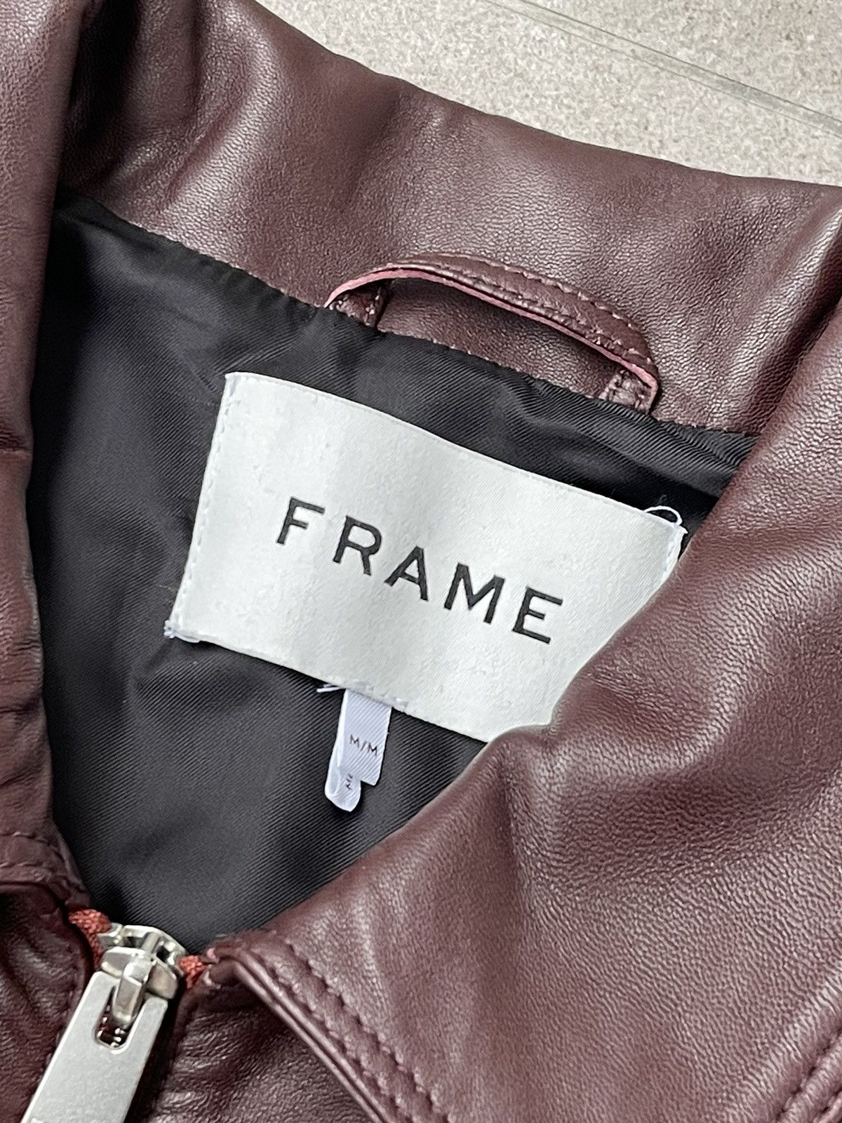 Frame !DS! SS23 Frame Burgundy Red Leather Jacket Size US M / EU 48-50 / 2 - 20 Thumbnail