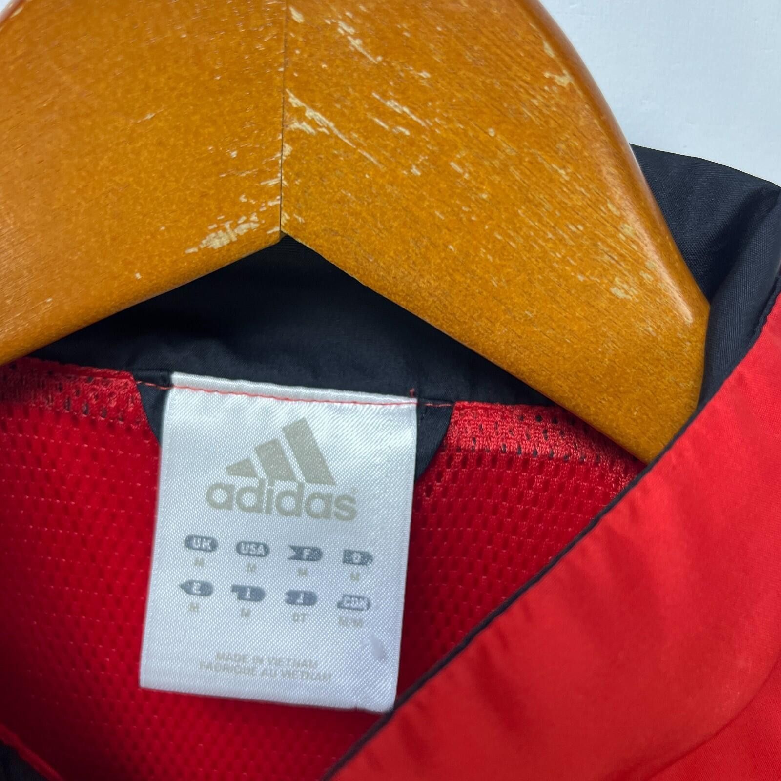 Adidas Vintage Y2K Adidas Red Windbreaker Jacket Women's M Size M / US 6-8 / IT 42-44 - 5 Thumbnail