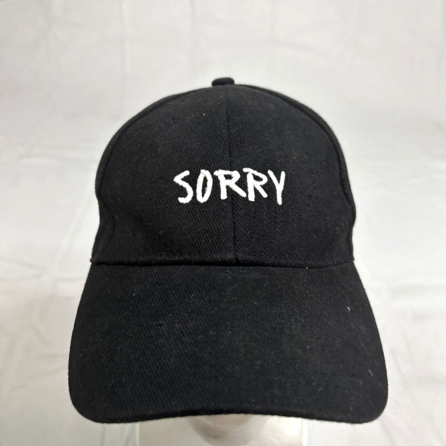 Vintage Justin Bieber Sorry Hat Cap Purpose Tour Unisex Black Baseball Cap Adjustable Unisex Adults One Size Black Mens Womens Girls Boys Size ONE SIZE - 3 Thumbnail