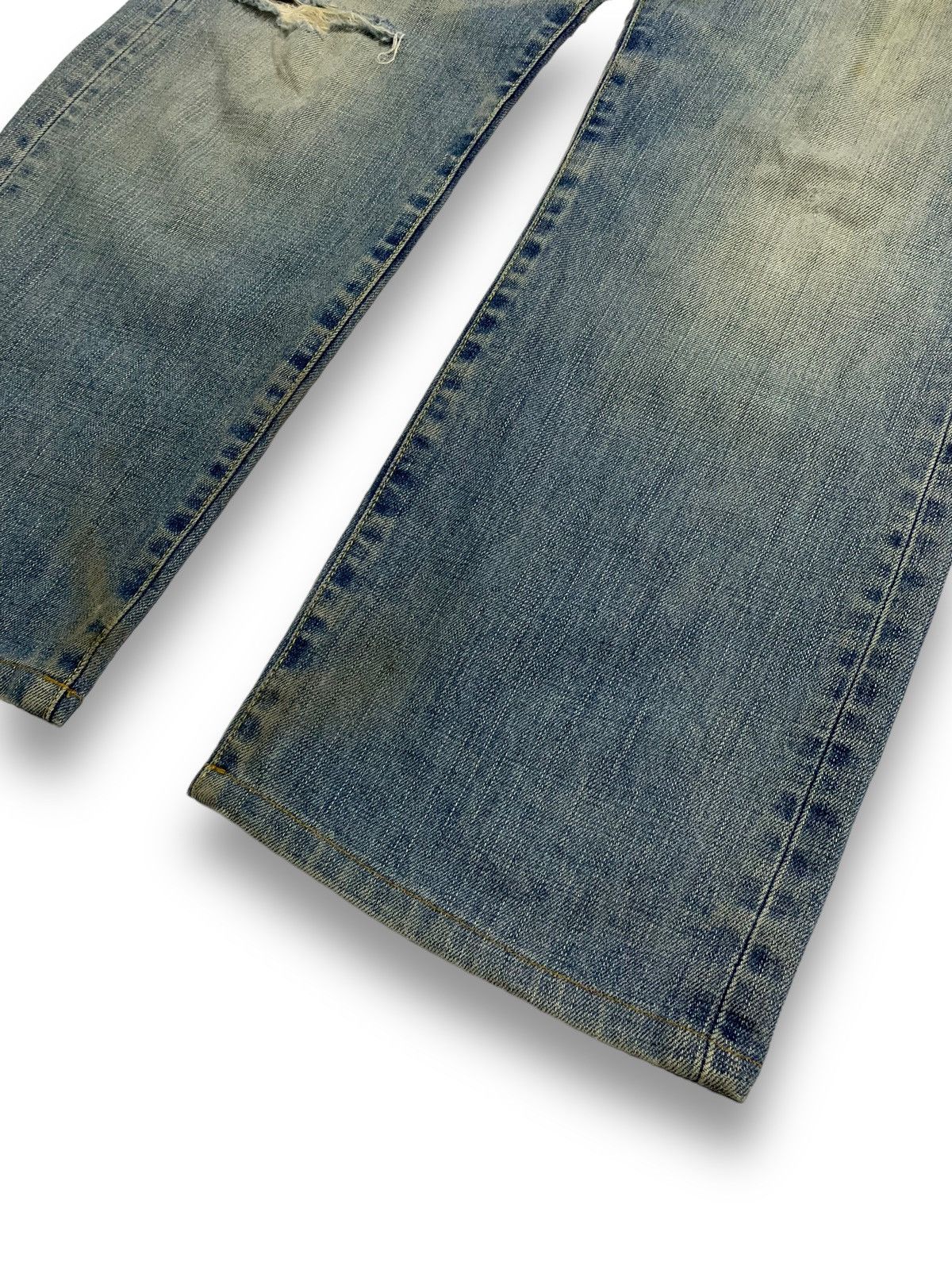 Jun Takahashi Vintage Uniqlo S003 Baggy Dirt Mud Washed Distressed Jeans Size US 32 / EU 48 - 10 Thumbnail
