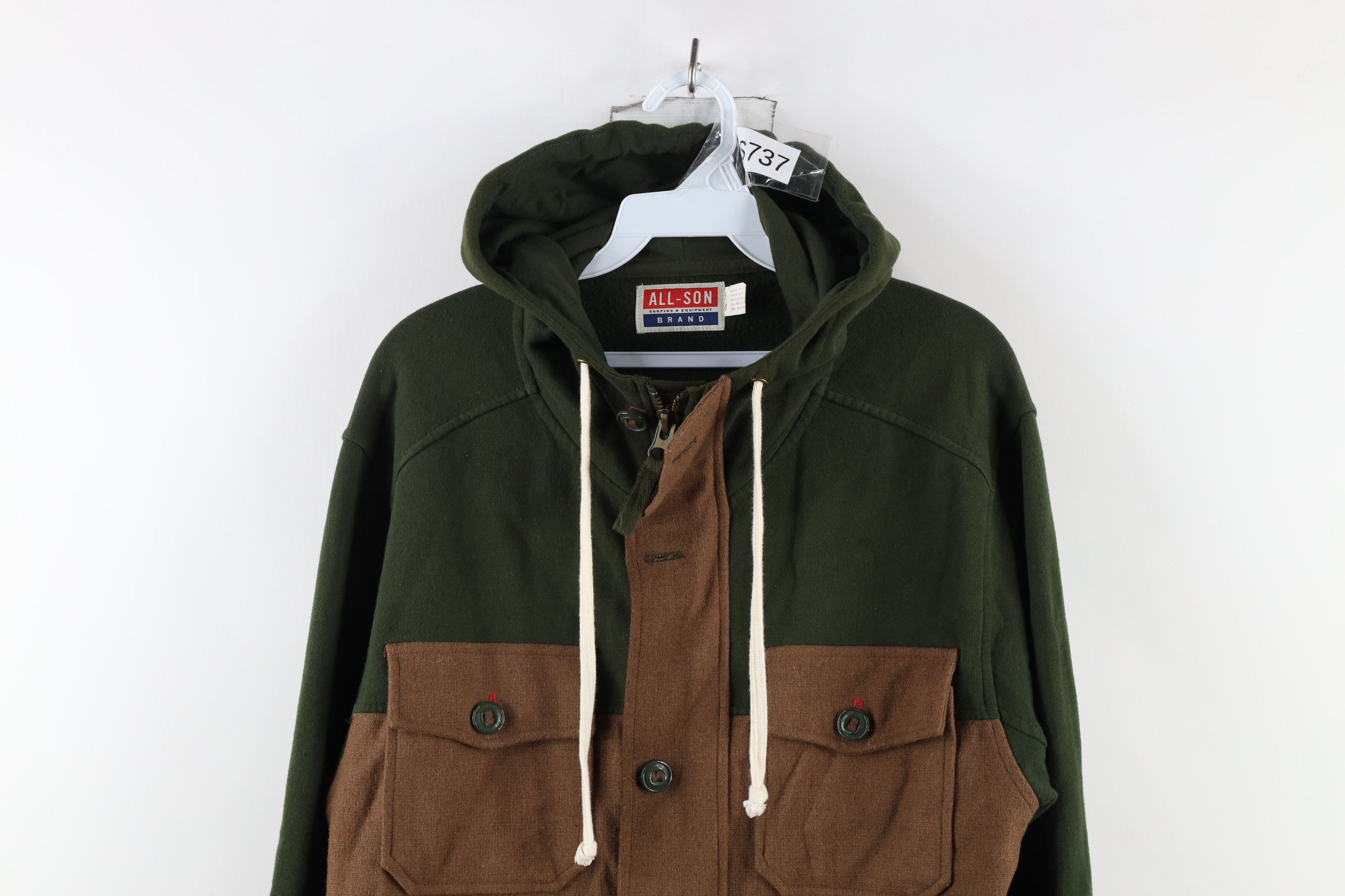 Vintage Vintage Streetwear Wool Blend Full Zip Hooded Parka Jacket Size US M / EU 48-50 / 2 - 2 Thumbnail