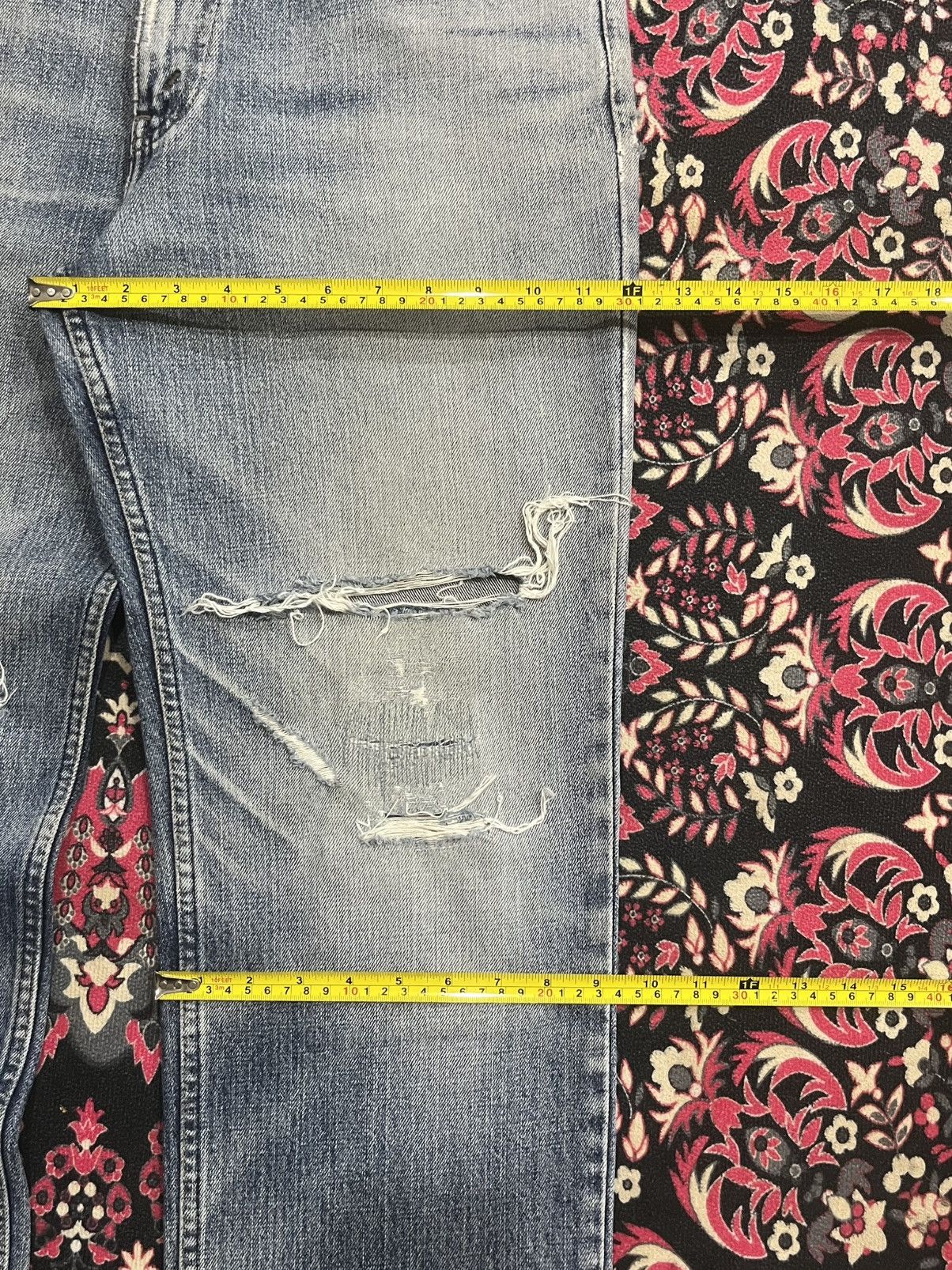 Levi's Vintage Levi’s 533 Blue Faded Washed Distress Straight Jeans Size US 33 - 17 Thumbnail