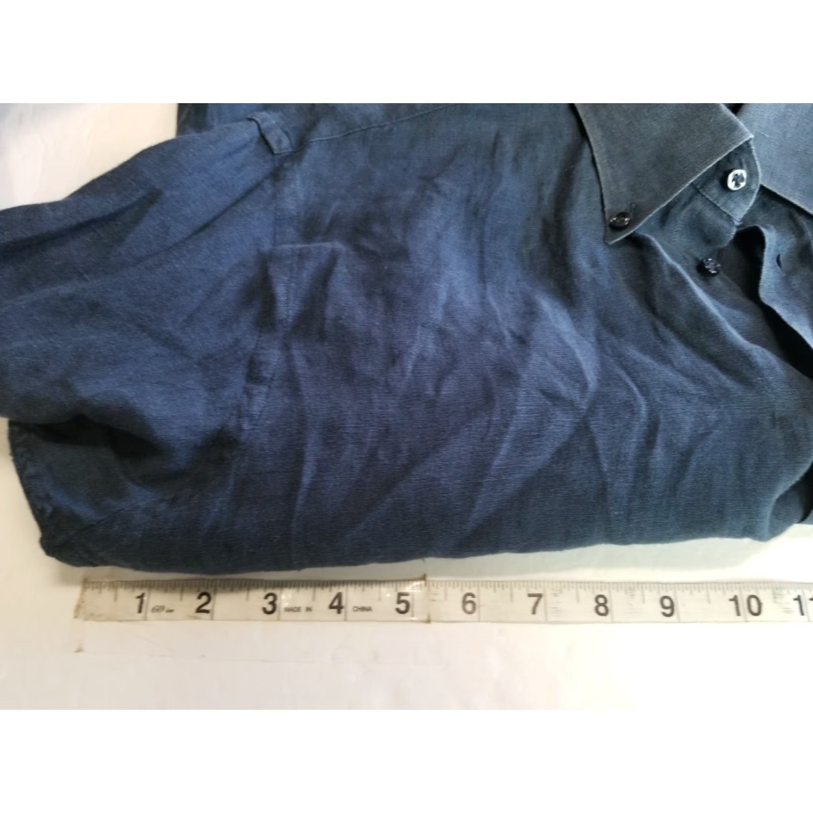 Vintage Asole & Bottoni Shirt Button-Front Linen Blue 15 3/4 40 Men Long Sleeve Collar Blue Shirt Mens Regular Size US M / EU 48-50 / 2 - 3 Thumbnail