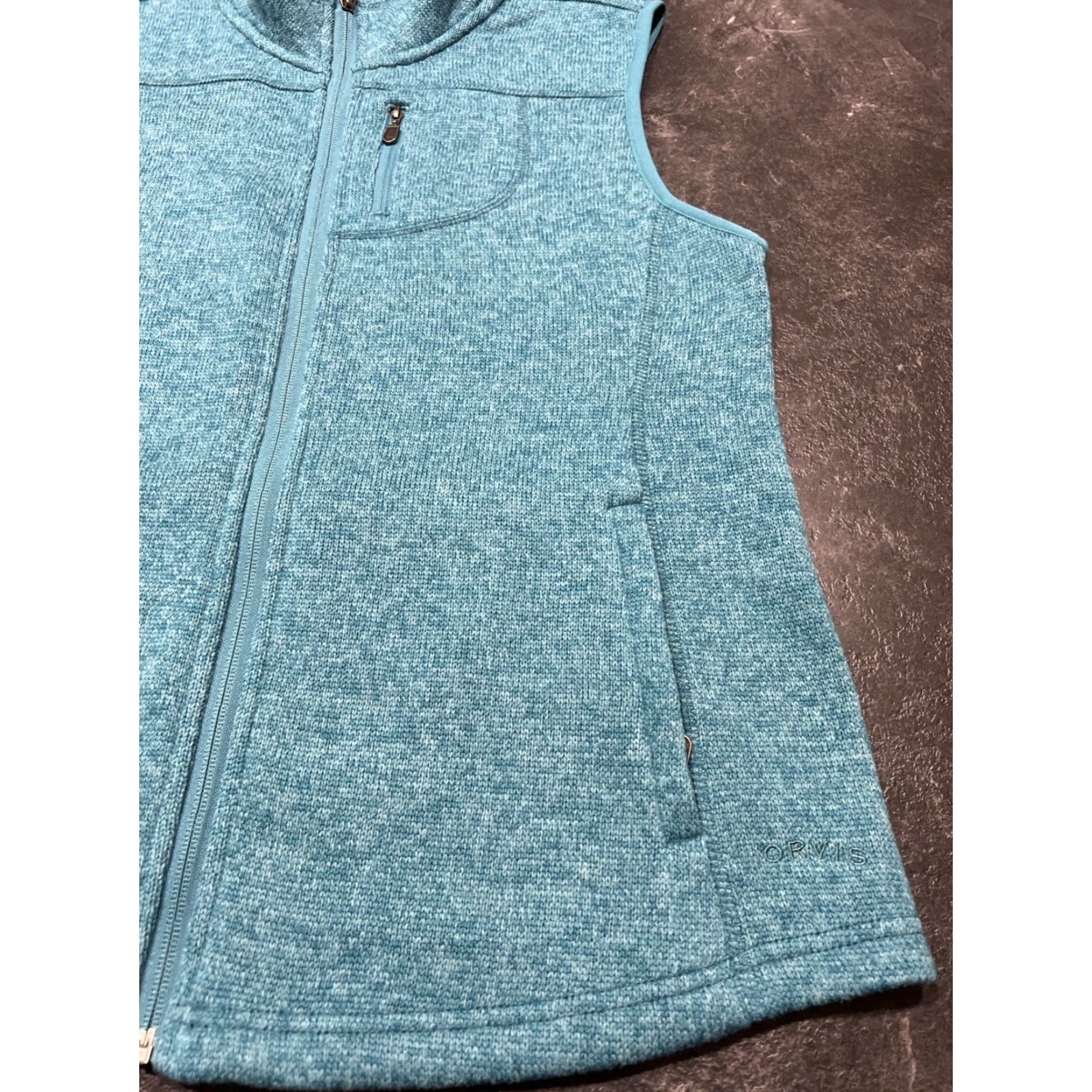 Orvis Orvis Women's Fleece Vest Extra Large Blue Full Zip Lightweight Outdoor Hiking Size L / US 10 / IT 46 - 4 Thumbnail