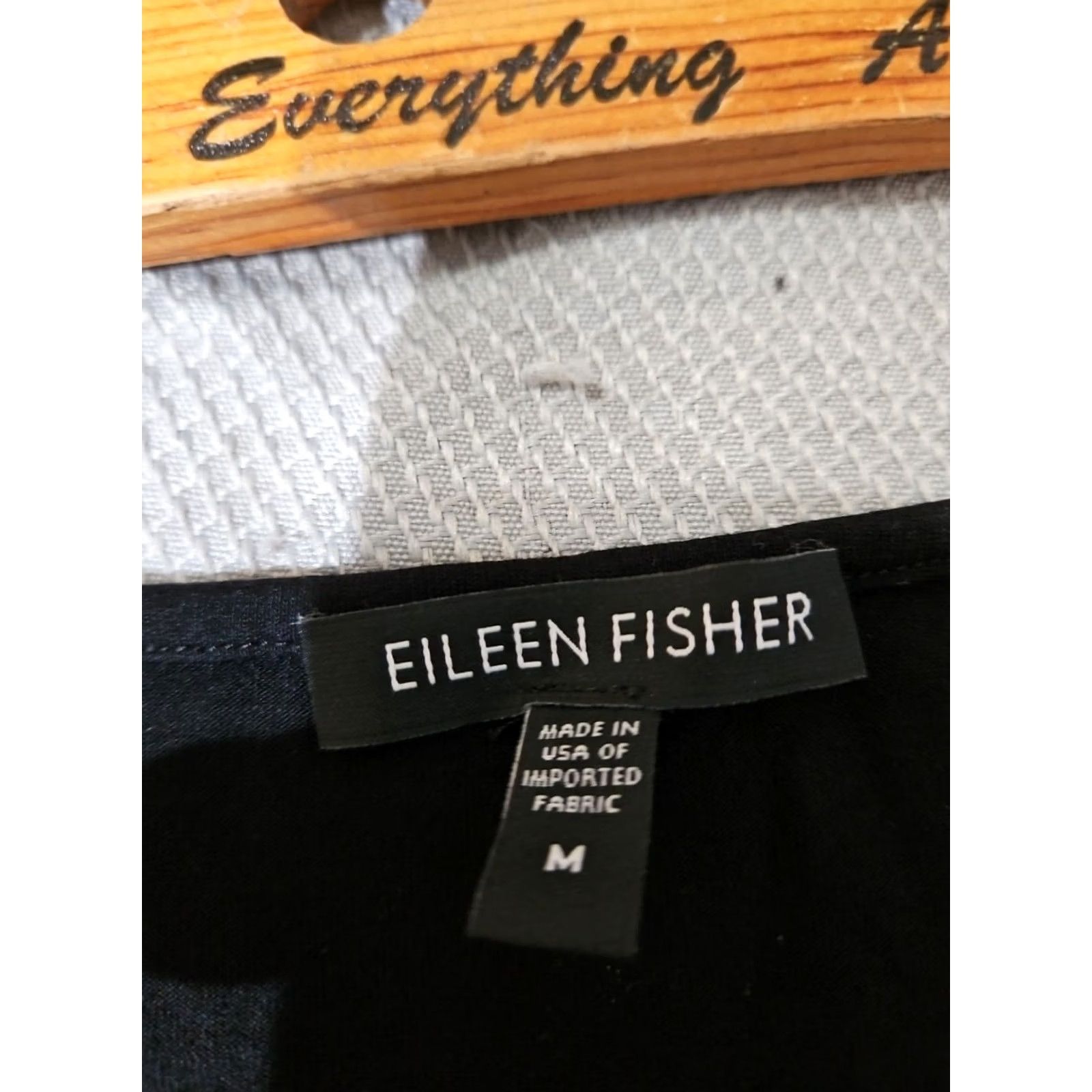 Eileen Fisher Eileen Fisher Dress Womens Medium Black Slip Midi Quiet Luxury Whimsigoth Dress Slips Solid Knit Rayon Modern 2000s Size M / US 6-8 / IT 42-44 - 6 Thumbnail