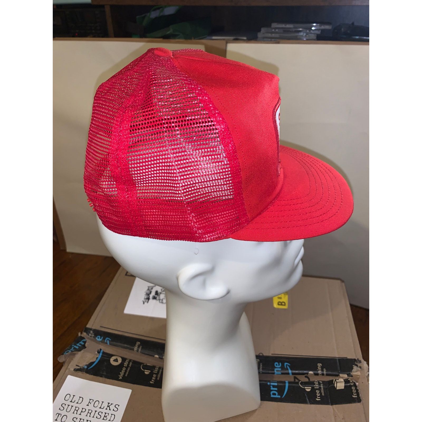 Other × Vintage Vtg Shell Pipe Line Trucker Hat Red Made In USA Petroliana Size ONE SIZE - 4 Thumbnail