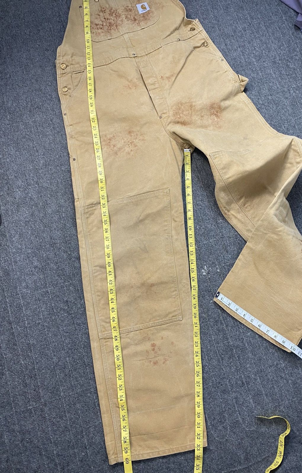Carhartt 90s Carhartt Double Knee Duck Canvas Bib Overall Workwear Size US 40 / EU 56 - 9 Thumbnail