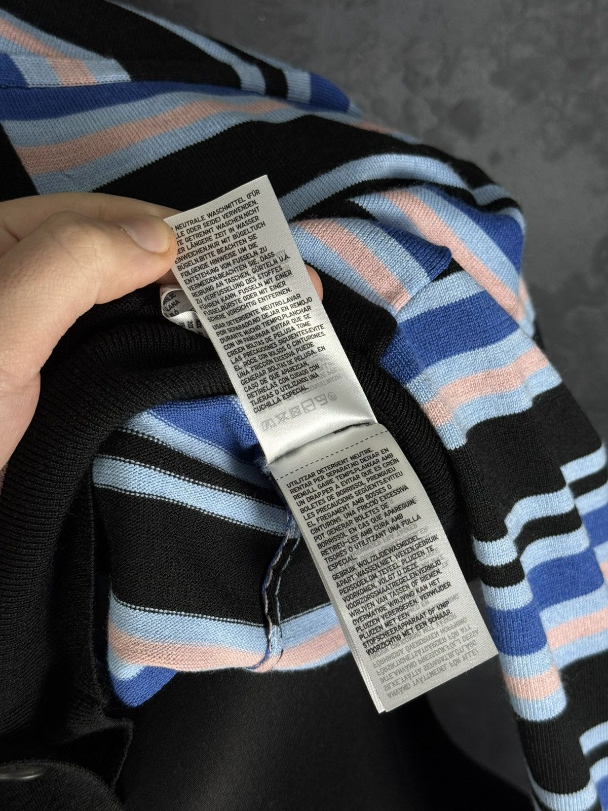 Marni × Uniqlo MARNI X Uniqlo Wool Striped Cardigan Sweater Men’s Size M Size M / US 6-8 / IT 42-44 - 15 Thumbnail