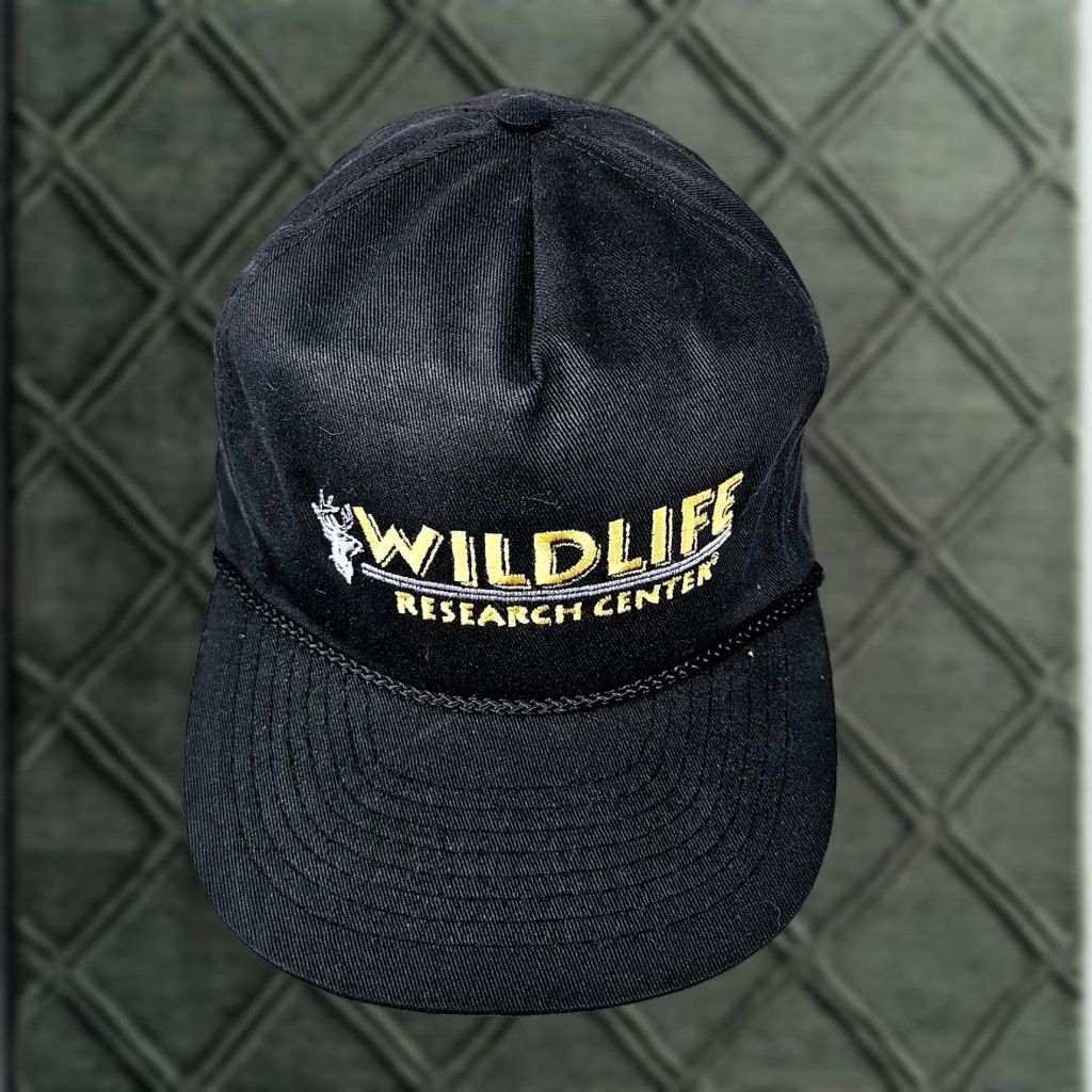 Vintage VINTAGE Wildlife Research Center Embroided 90s Snapback Hat Men One Size Black 90s Outdoor Animals Snapback Used FAST SHIPPING Size ONE SIZE - 1 Thumbnail
