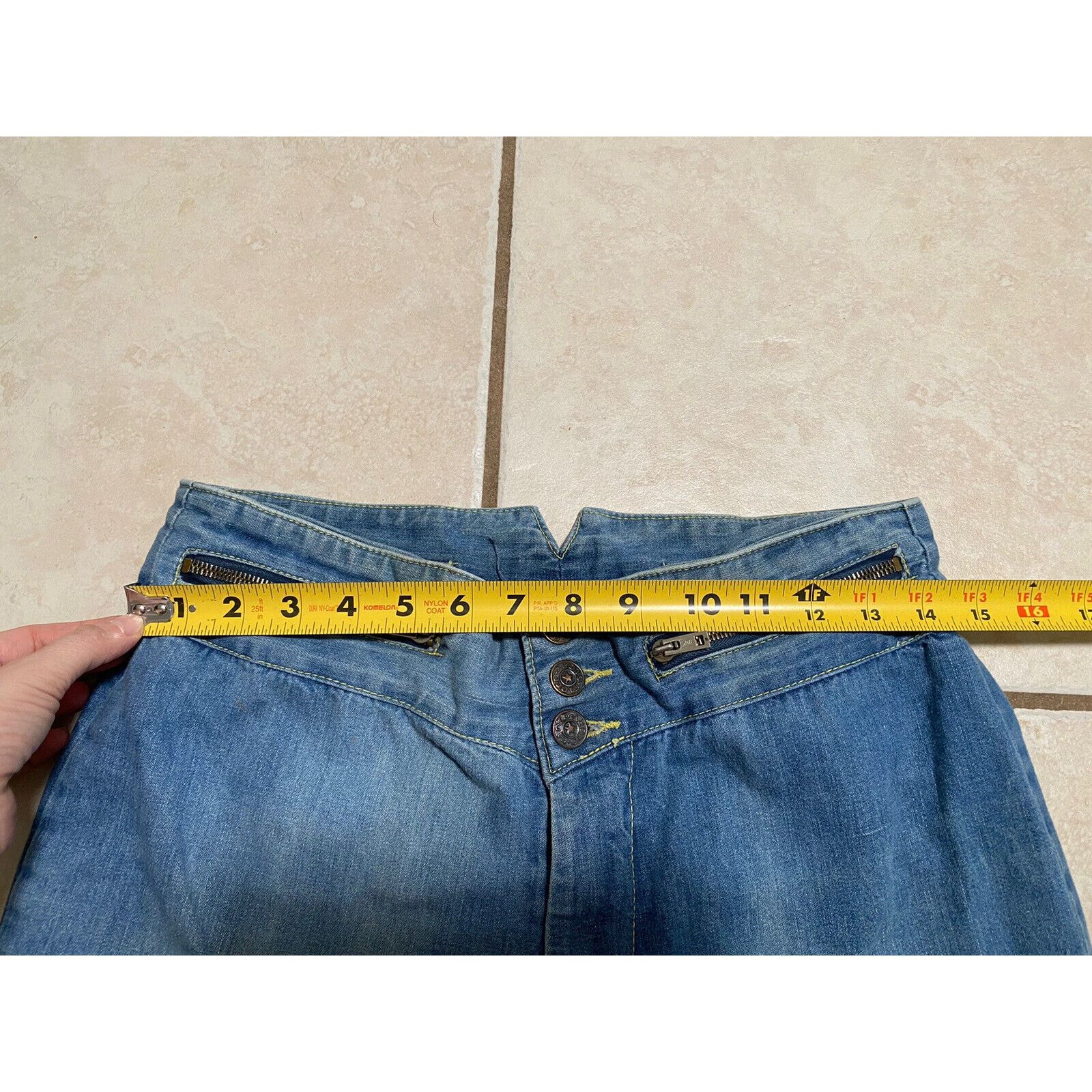 Faded Glory VTG 70s Faded Glory Appendagez Denim Jeans Bell Bottoms Size 29" - 12 Thumbnail