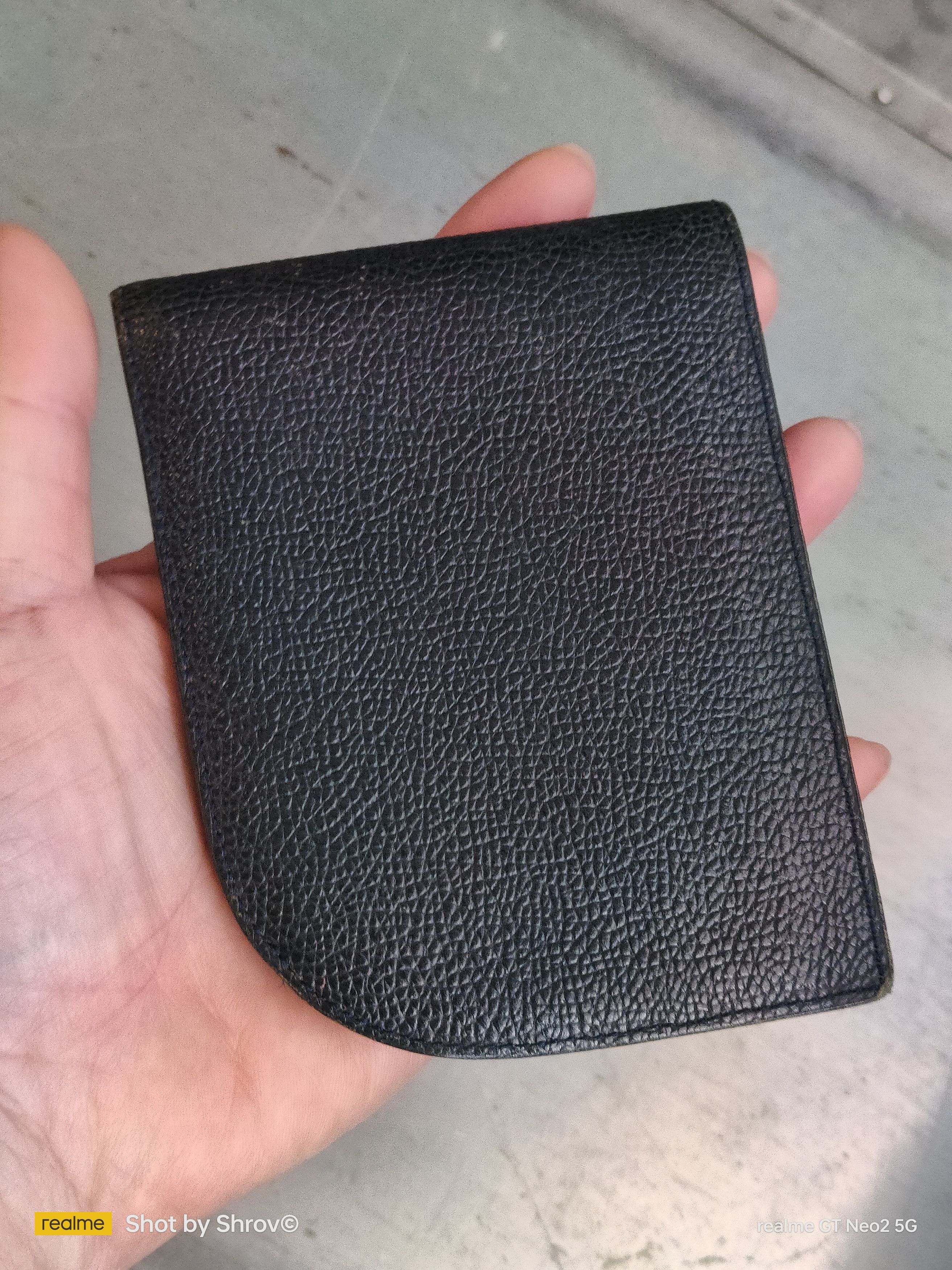 Delvaux Delvaux Dark Blue Leather D Shape Bi-Fold Wallet Size ONE SIZE - 2 Thumbnail