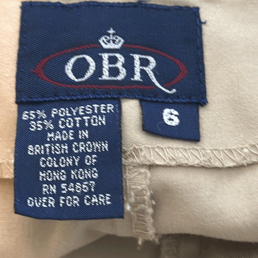 Vintage VINTAGE OBR Womens High Waisted Pleated Front Khaki Shorts size 6 Chino Tan Ladies Medium? Size 28" / US 6 / IT 42 - 5 Thumbnail