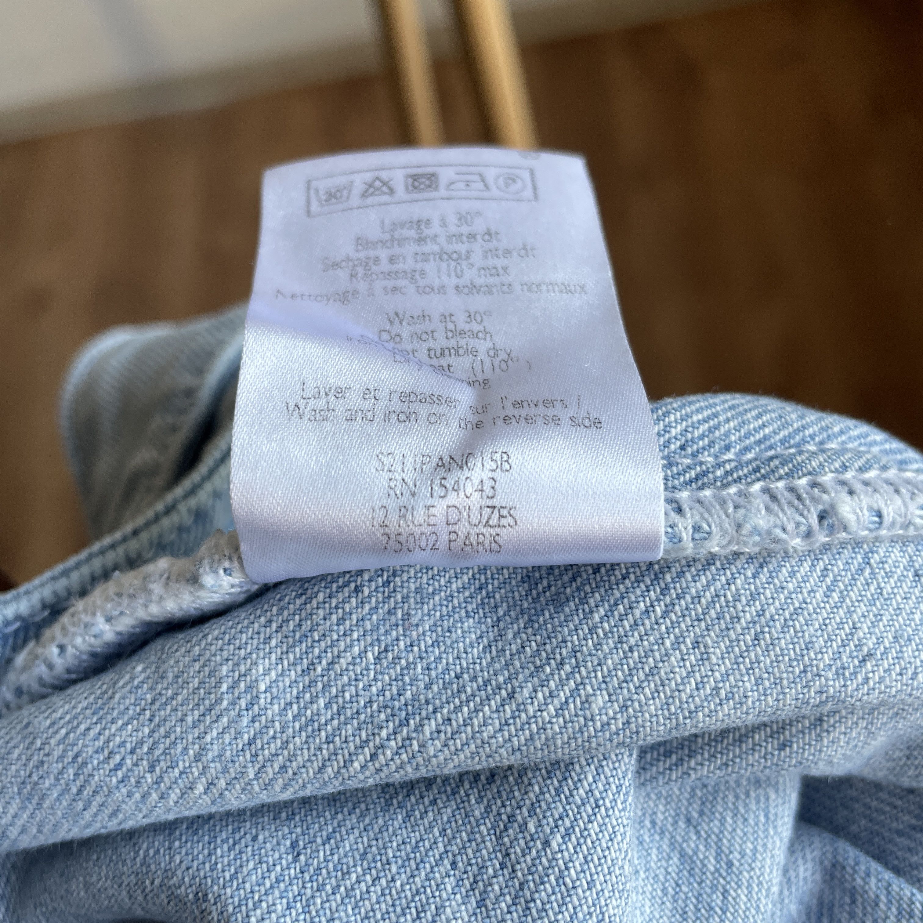 Sezane Sezane Franck Buckled Waist High Rise Jeans Size EUR 36 Size 25" / US 0 / IT 36 - 9 Thumbnail