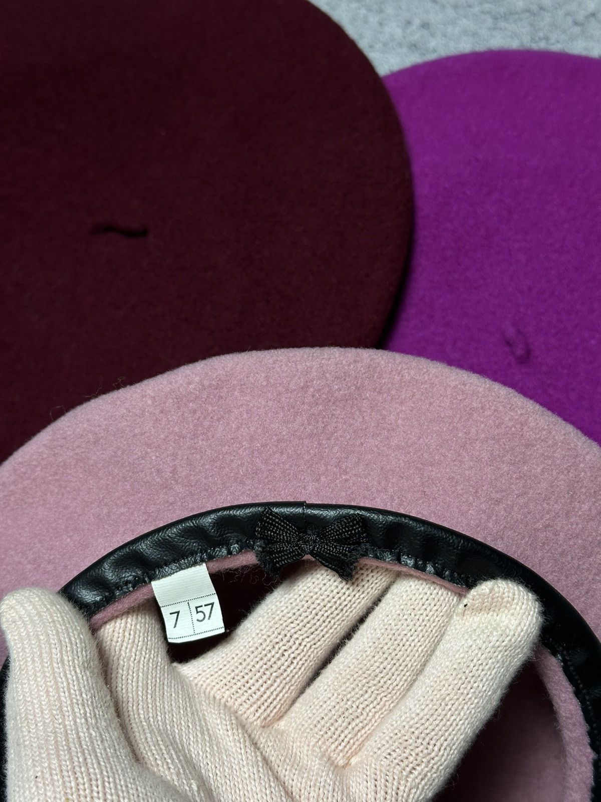 Kangol × Vintage 3x Kangol Vintage Wool Beret Hat Cap Size ONE SIZE - 6 Thumbnail