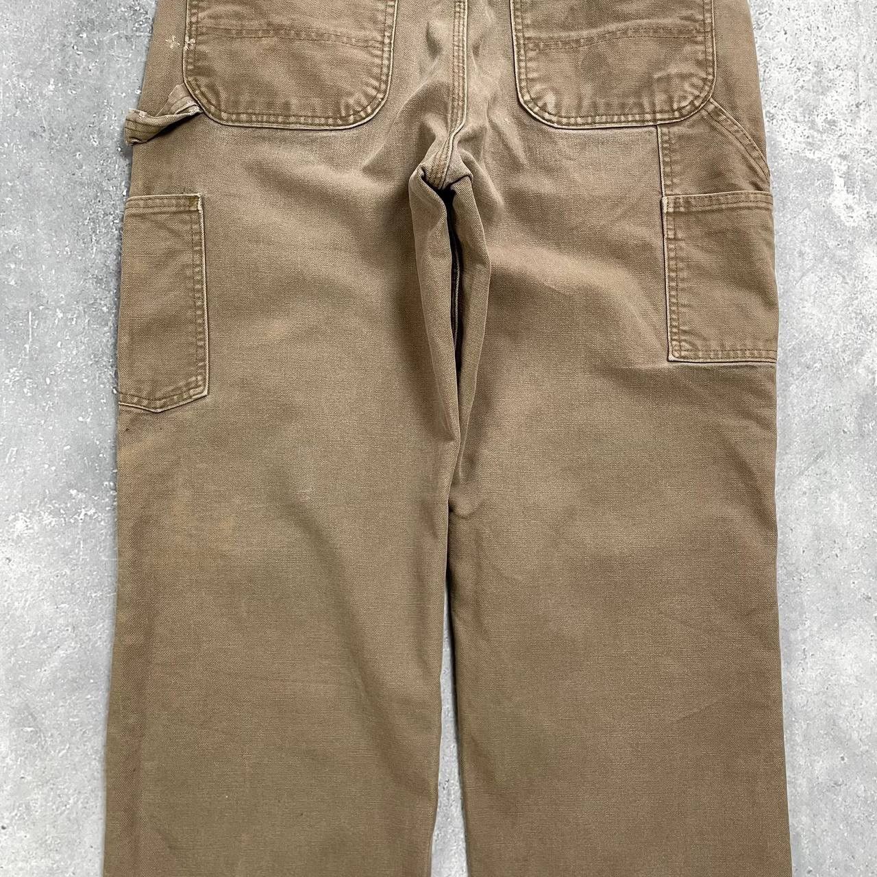 Carhartt Carhartt Carpenter Work Trashed Pants Brown W32 L28.5 Size US 32 / EU 48 - 17 Thumbnail