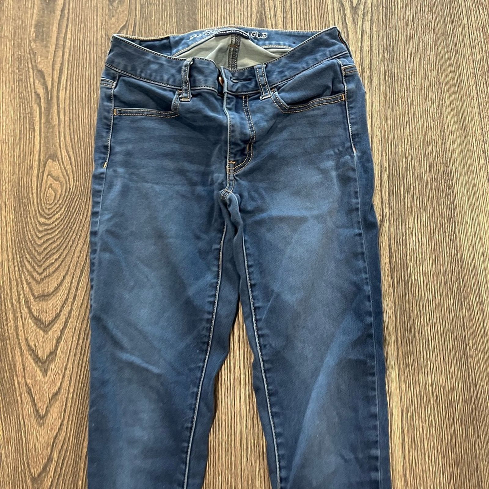 American Eagle Outfitters American Eagle Hi-Rise Jegging Jeans Super Stretch Size 2 Size 26" / US 2 / IT 38 - 3 Thumbnail