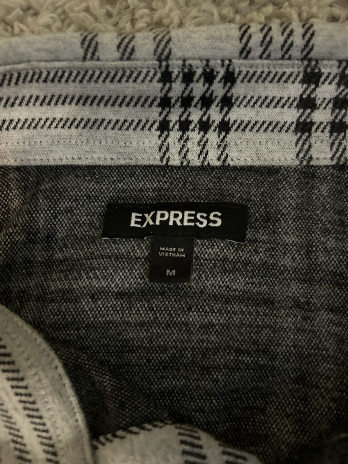 Express White and black flannel Size US L / EU 52-54 / 3 - 3 Thumbnail