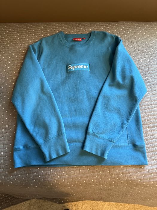 Supreme Supreme Box Logo Crewneck 'Bright Royal' | Grailed