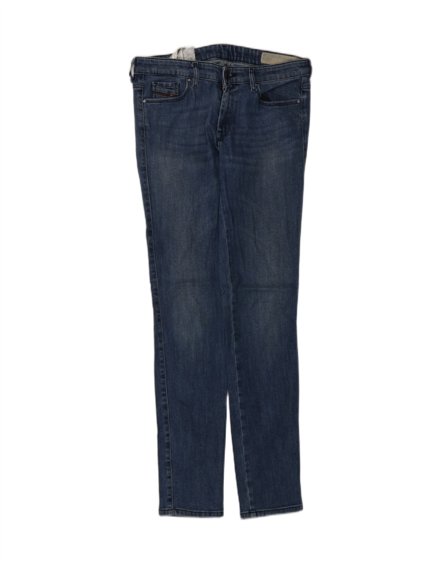 Diesel Womens Slim Jeans W27 L32 Blue Lyocell Size 42" / US 20 - 1 Thumbnail