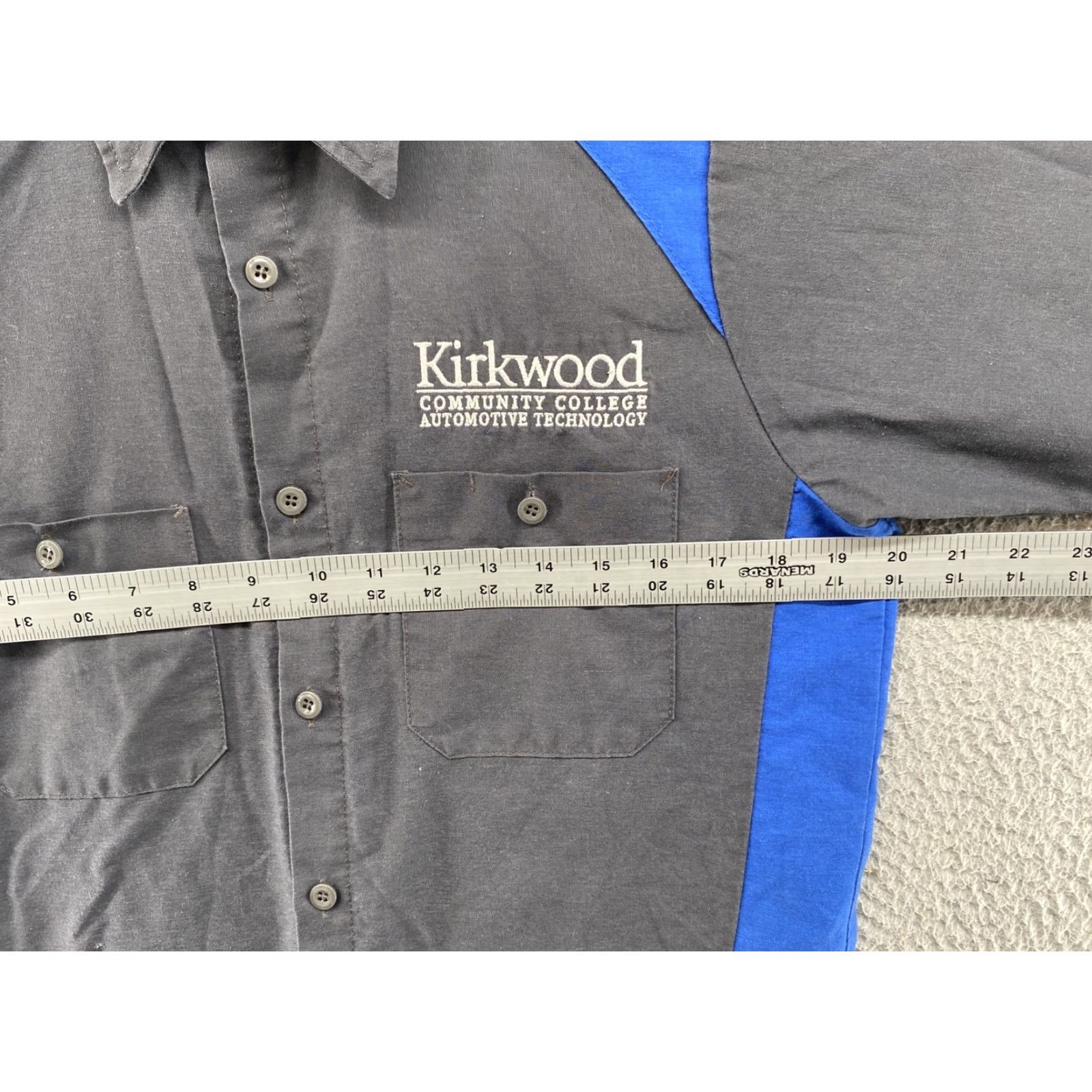 Red Kap Kirkwood Community College Automotive Technology Button Up Shirt SZ S Mens Multicolor Short Sleeve Red Kap Size US S / EU 44-46 / 1 - 4 Thumbnail