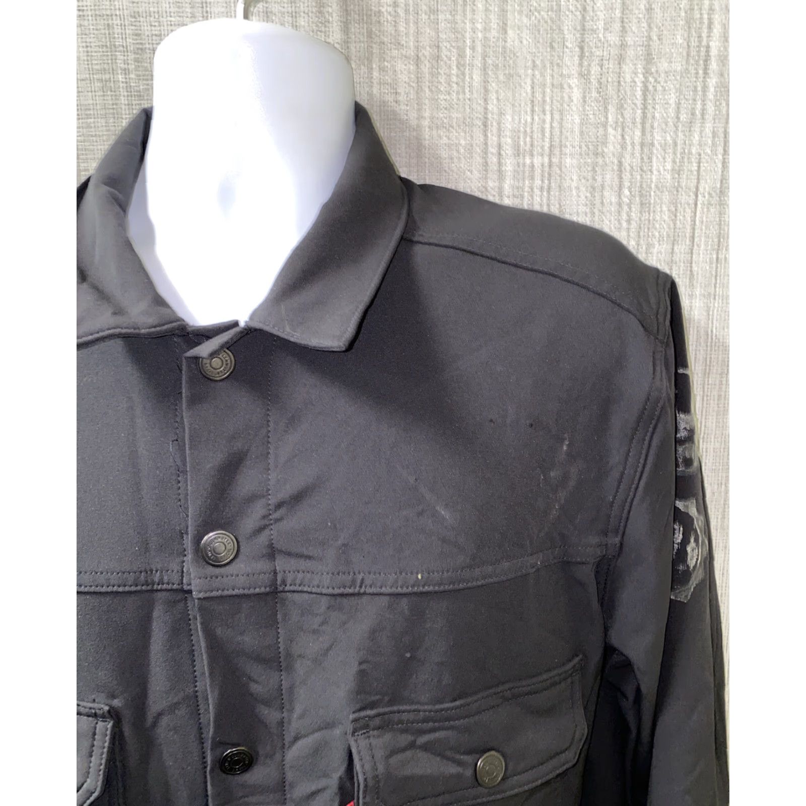 Levi's Levi’s Mens Black Long Sleeve Snap Button Shirt Size L Size US L / EU 52-54 / 3 - 2 Thumbnail