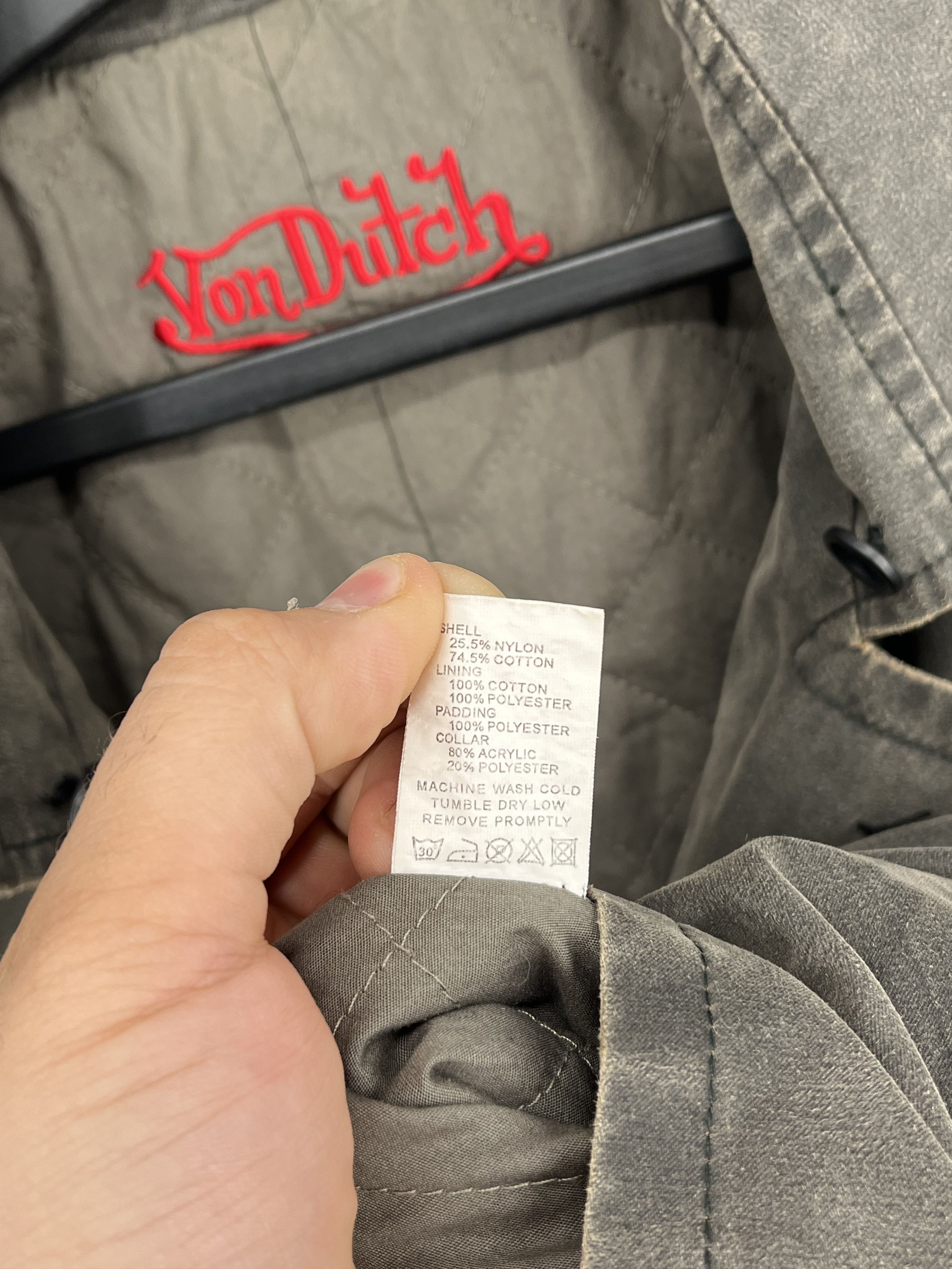Japanese Brand Vintage 90s Von Dutch Coat Parka Jacket Size US XXL / EU 58 / 5 - 15 Thumbnail