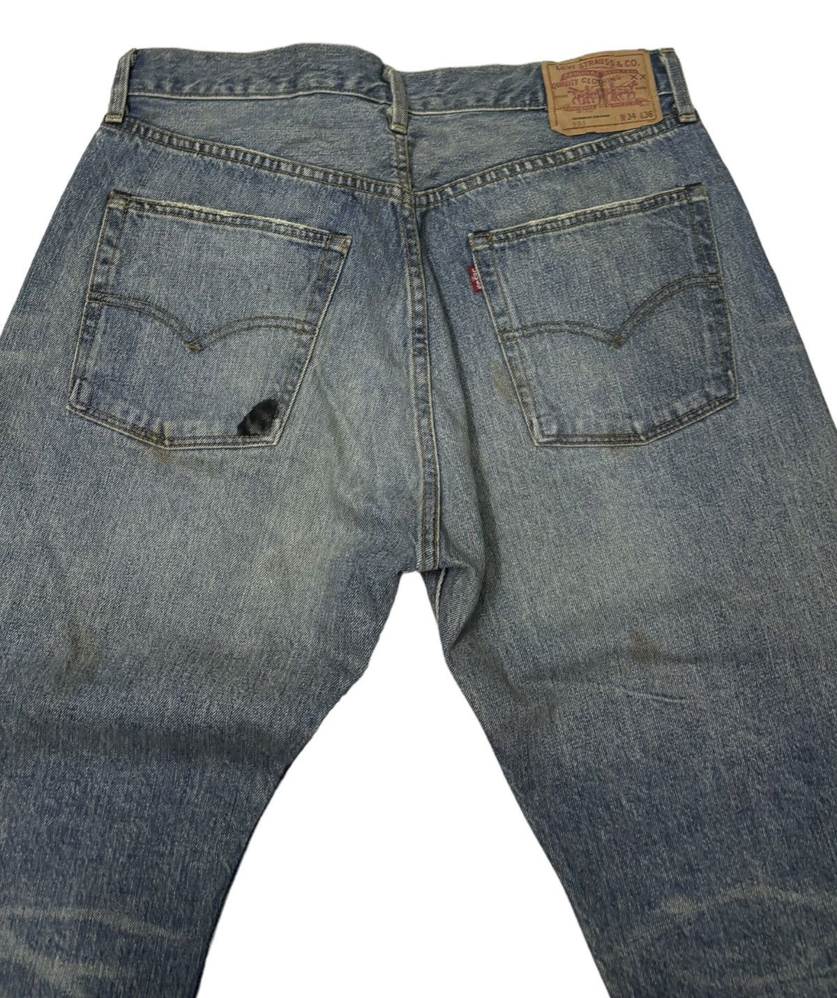 Levi's LEVIS 501 SELVEDGE DISTRESSED DENIM JEANS Size US 32 / EU 48 - 8 Thumbnail