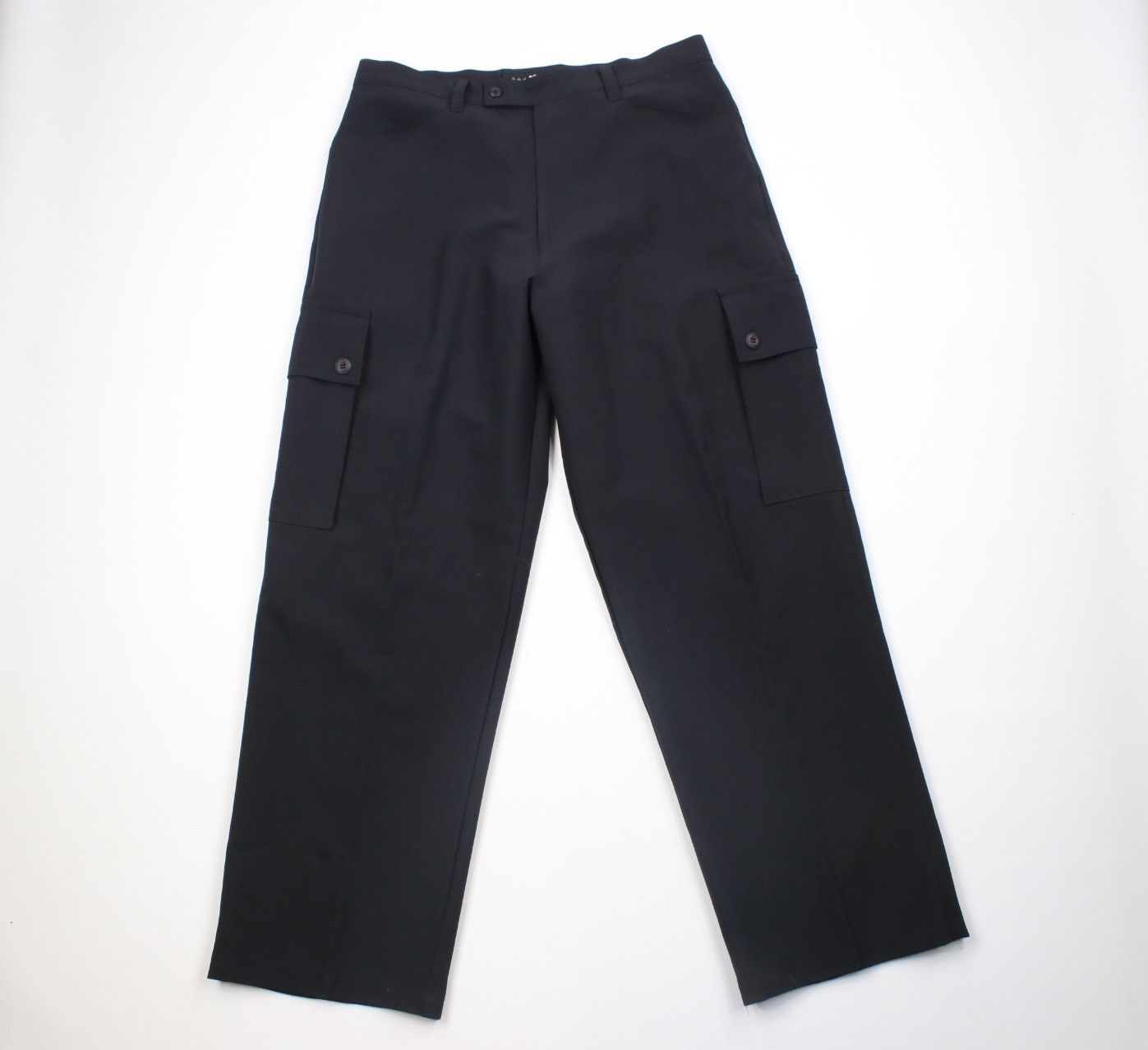 image of Vintage 90's Streetwear Leg Knit Cargo Pants Black Usa, Men's (Size 36)